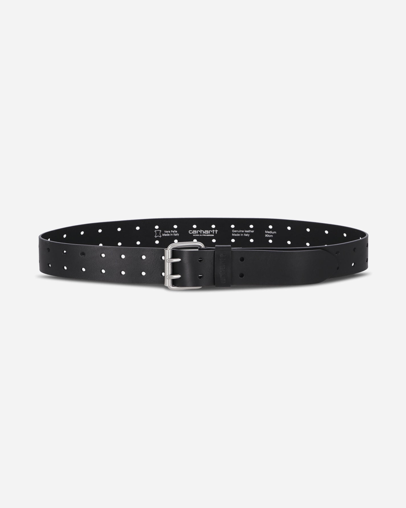 Carhartt WIP Double Script Belt Black/Silver Belts Belt I036105 0M4XX