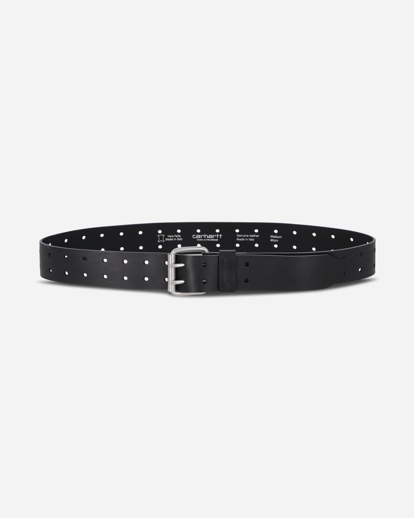 Carhartt WIP Double Script Belt Black/Silver Belts Belt I036105 0M4XX