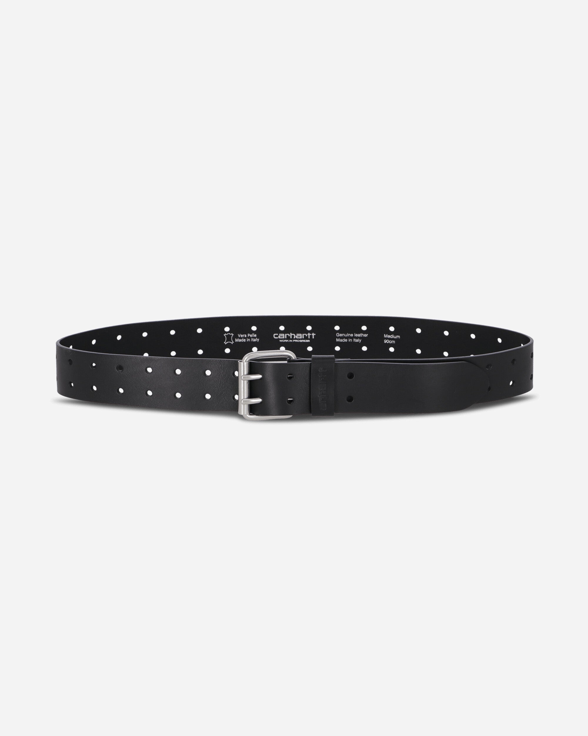 Carhartt WIP Double Script Belt Black/Silver Belts Belt I036105 0M4XX