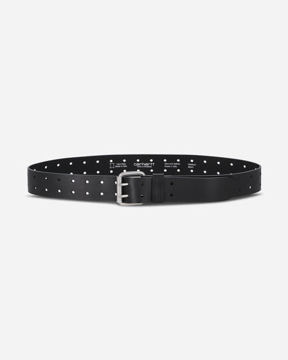 Carhartt WIP Double Script Belt Black/Silver Belts Belt I036105 0M4XX