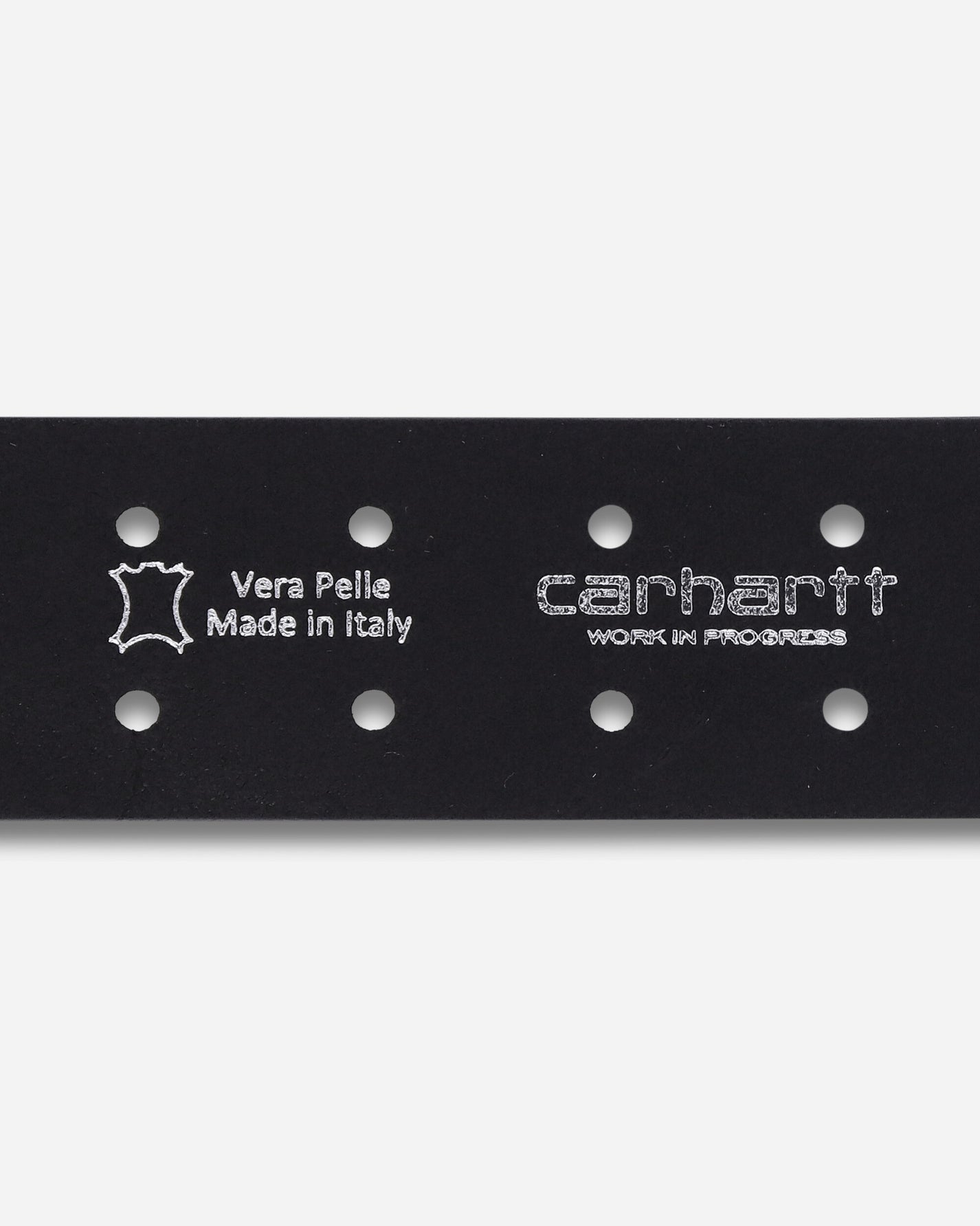 Carhartt WIP Double Script Belt Black/Silver Belts Belt I036105 0M4XX