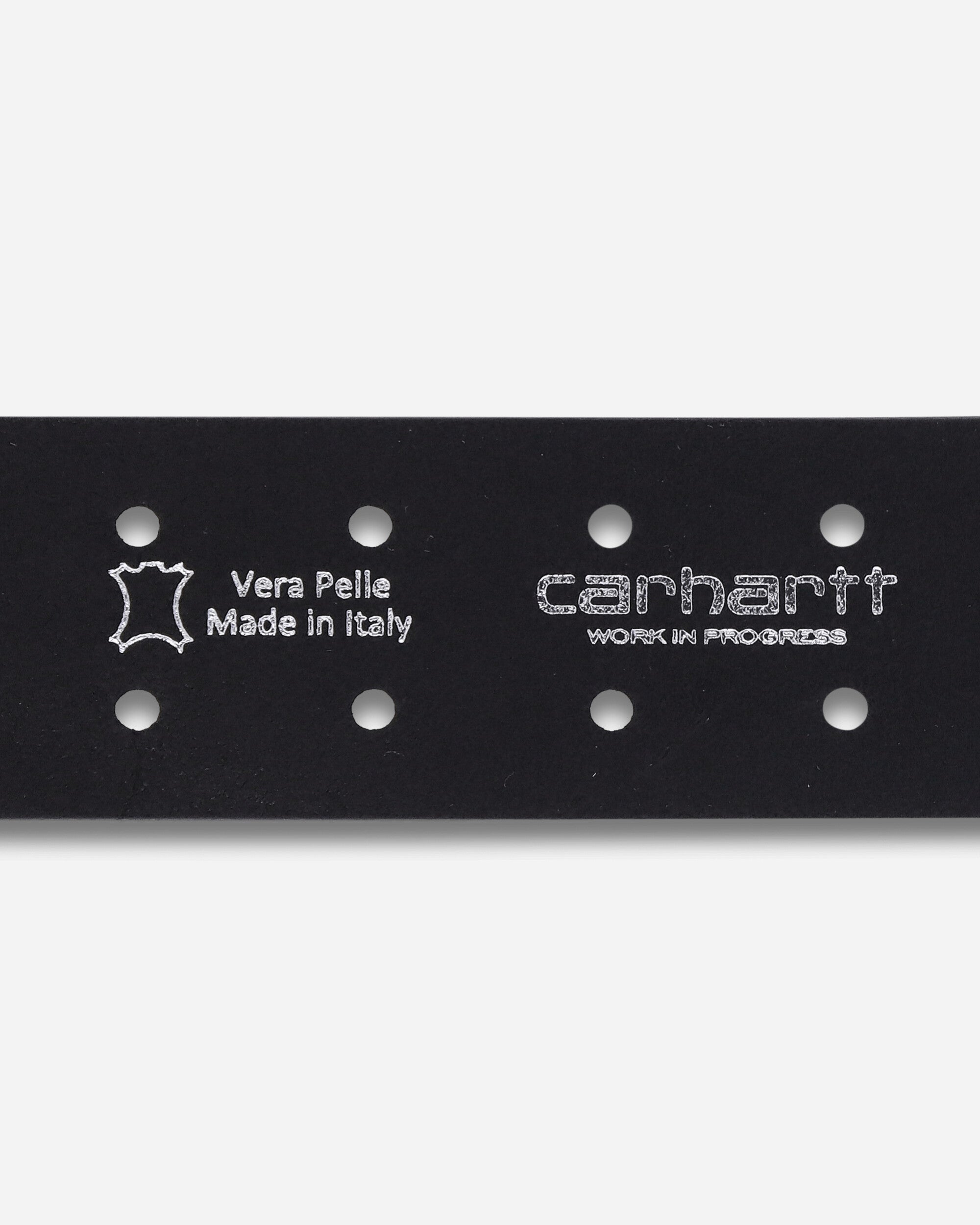 Carhartt WIP Double Script Belt Black/Silver Belts Belt I036105 0M4XX