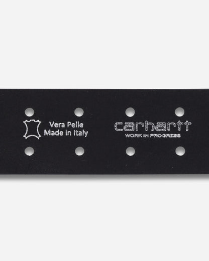 Carhartt WIP Double Script Belt Black/Silver Belts Belt I036105 0M4XX
