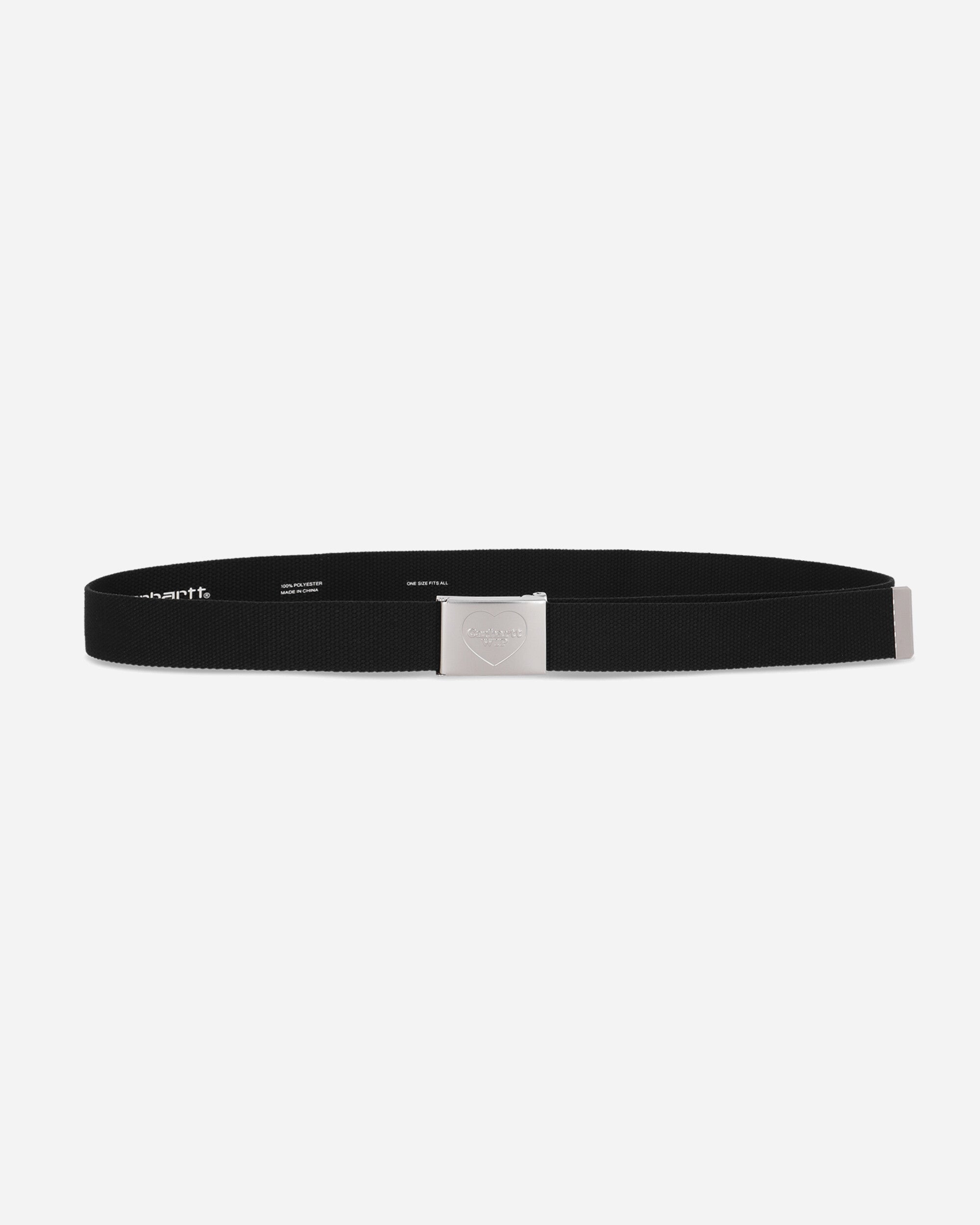 Carhartt WIP Heart Clip Belt Black/Silver Belts Belt I034631 0M4XX