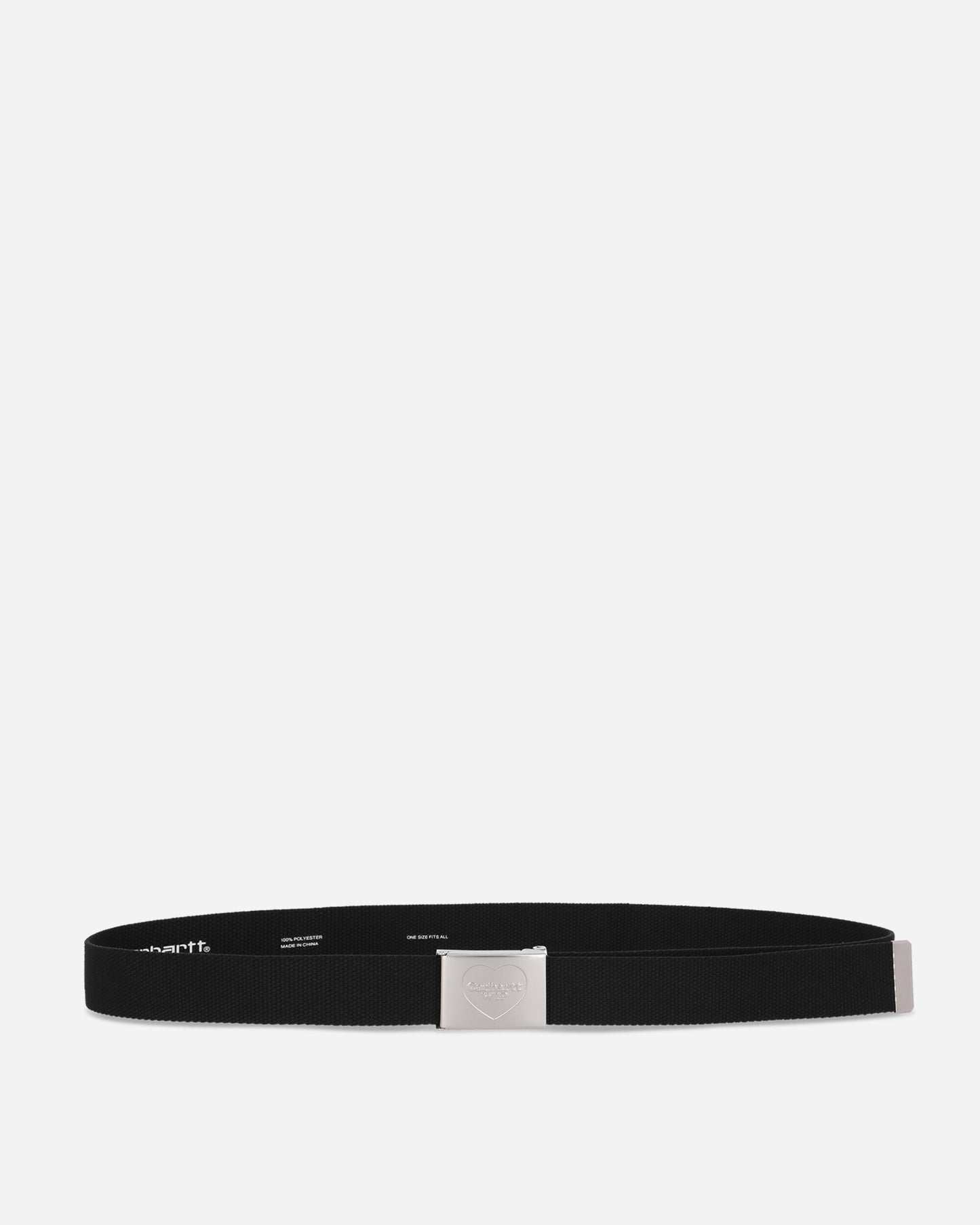 Carhartt WIP Heart Clip Belt Black/Silver Belts Belt I034631 0M4XX