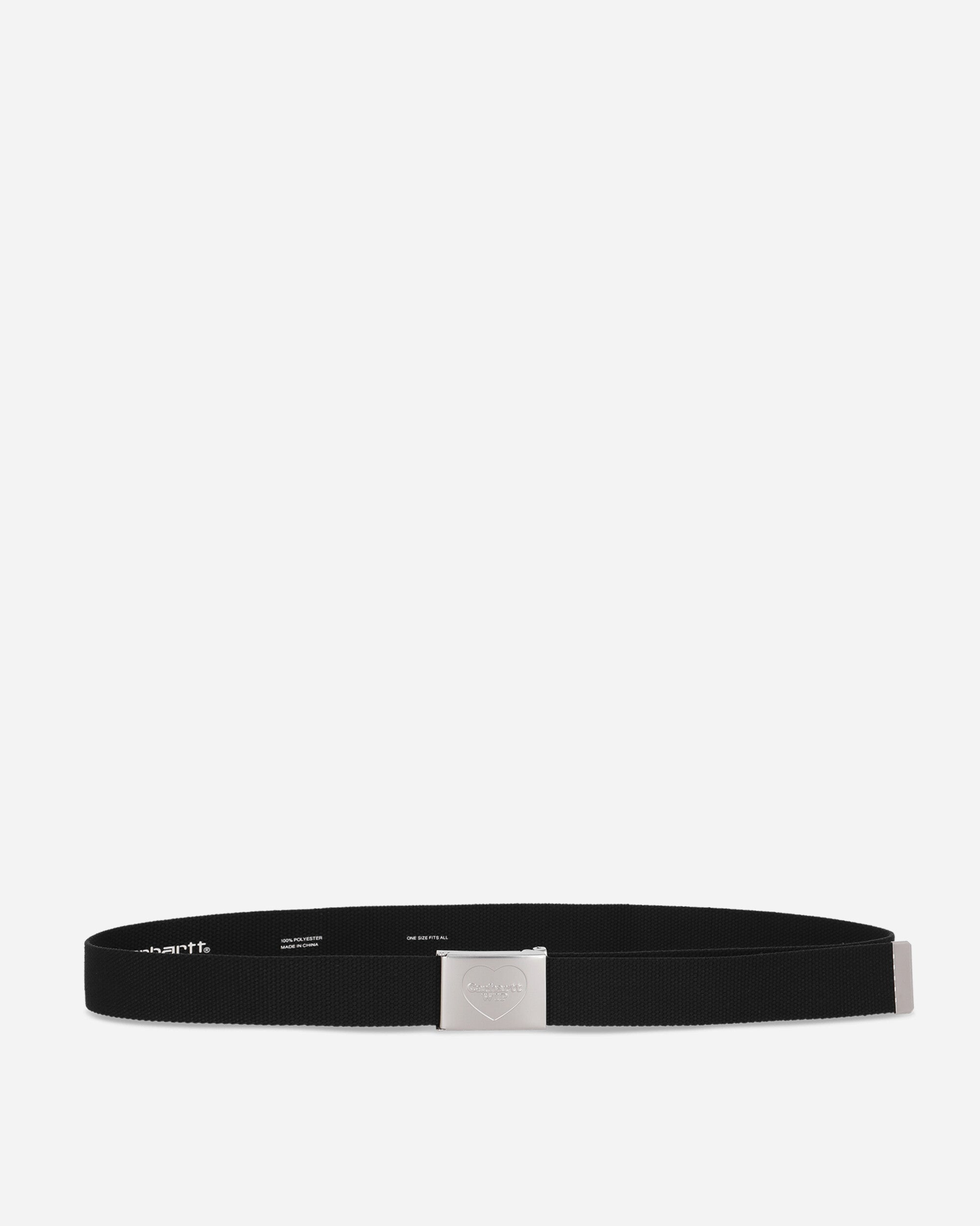 Carhartt WIP Heart Clip Belt Black/Silver Belts Belt I034631 0M4XX