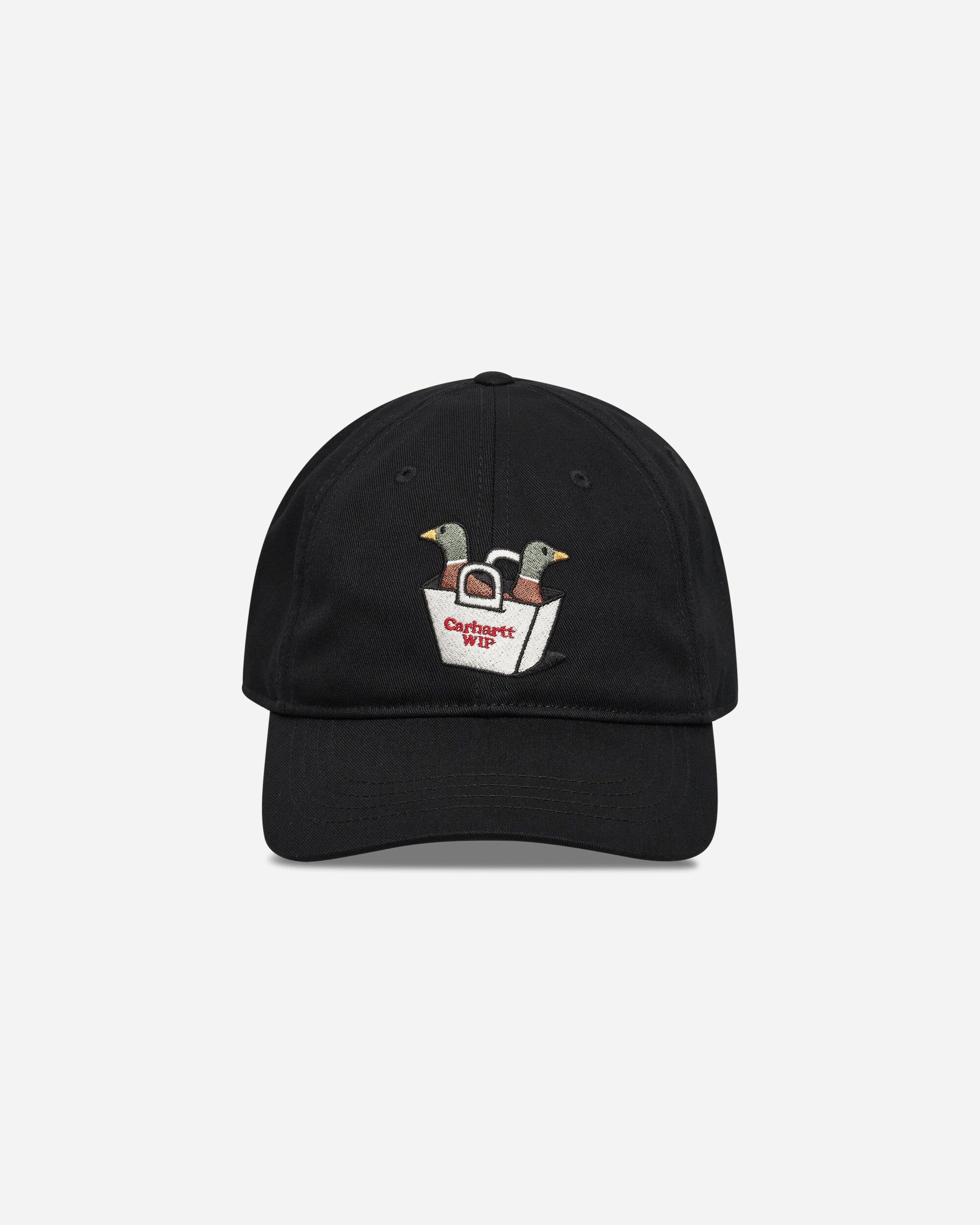 Carhartt WIP Bumper Sticker Cap Black Hats Caps I036922 89XX