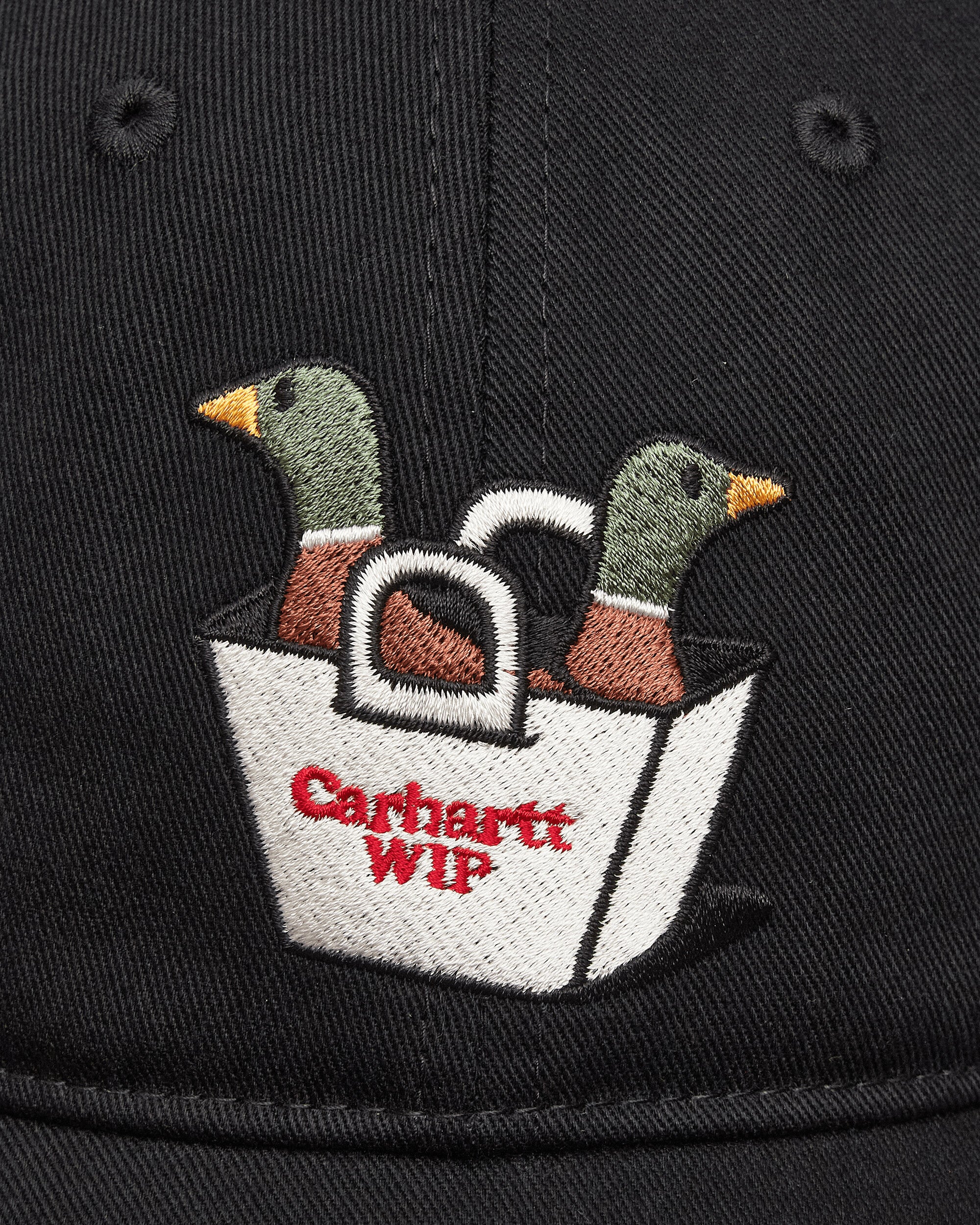 Carhartt WIP Bumper Sticker Cap Black Hats Caps I036922 89XX