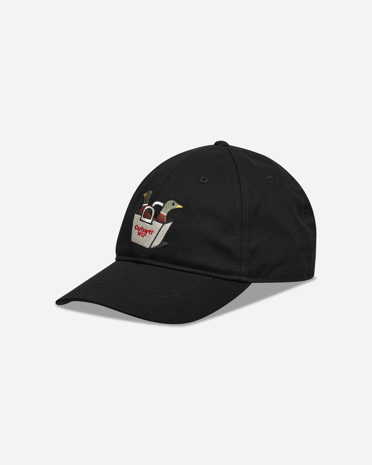 Carhartt WIP Bumper Sticker Cap Black Hats Caps I036922 89XX