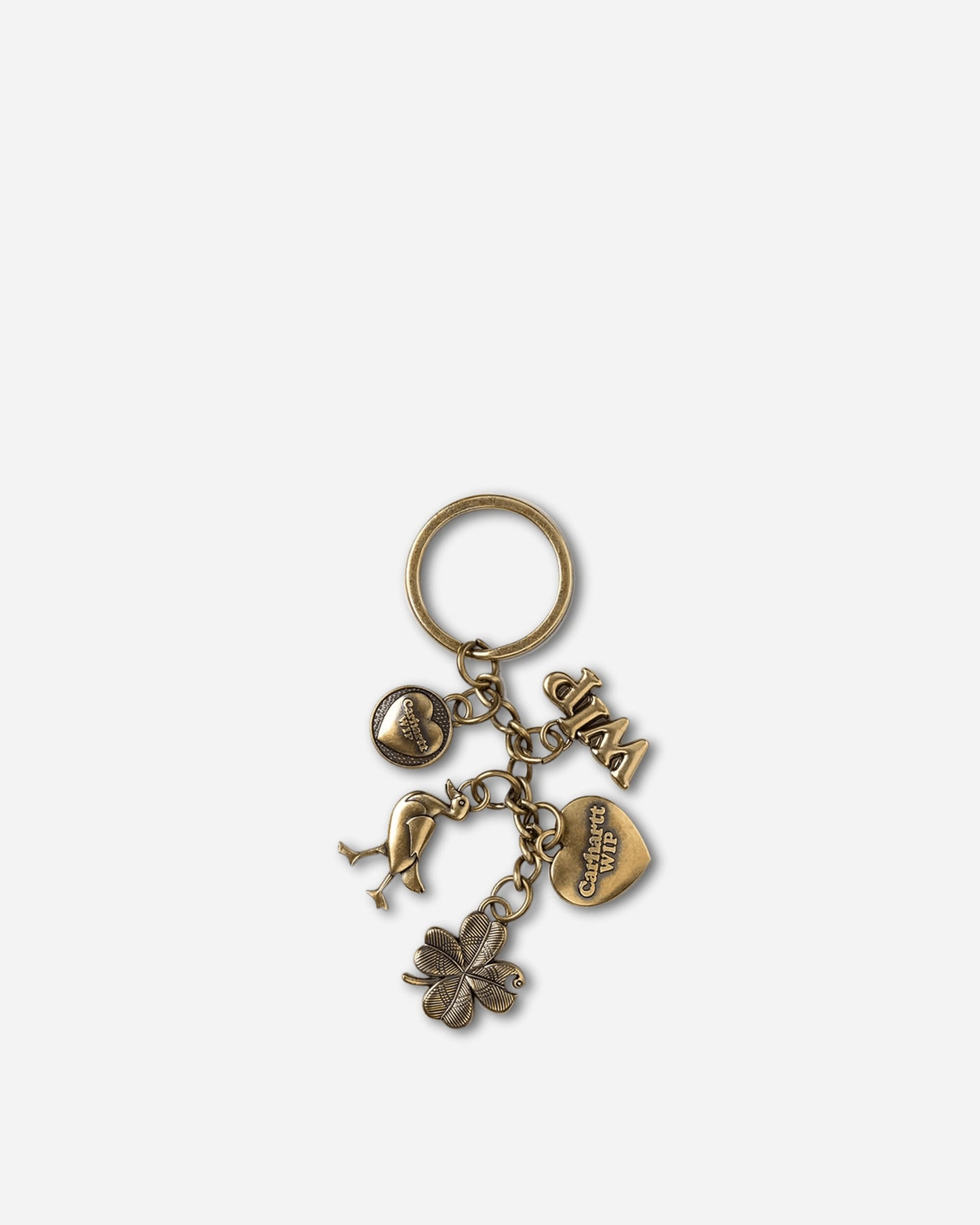 Carhartt WIP Charms Keychain Gold Small Accessories Keychains I036278 3KXX