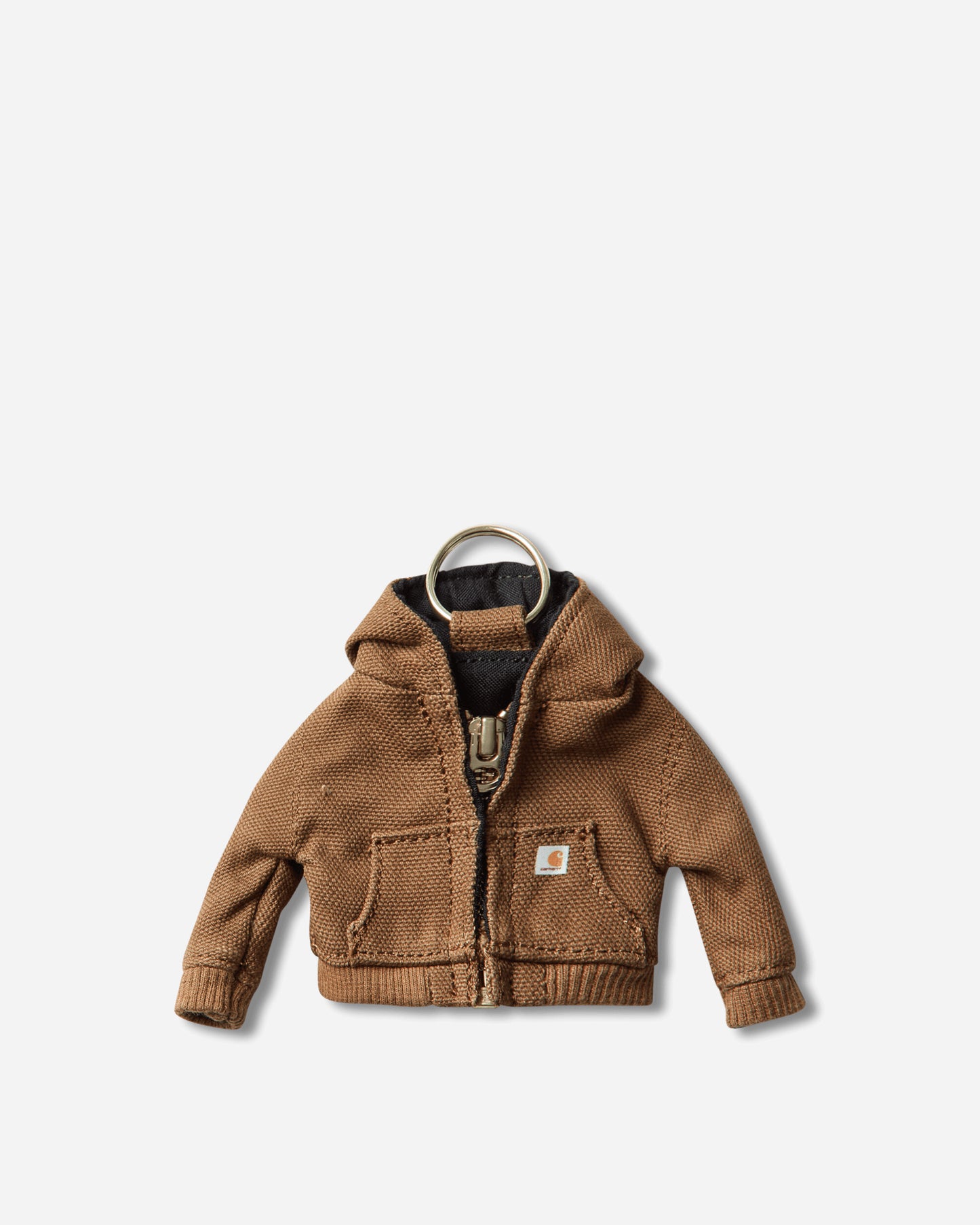 Carhartt WIP Mini Active Jacket Keychain Hamilton Brown Small Accessories Keychains I036419 HZXX