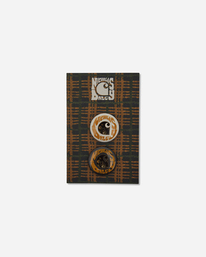 Carhartt WIP Nicholas Daley Pin Badges Set Multicolor Small Accessories Pins I035130 08XX