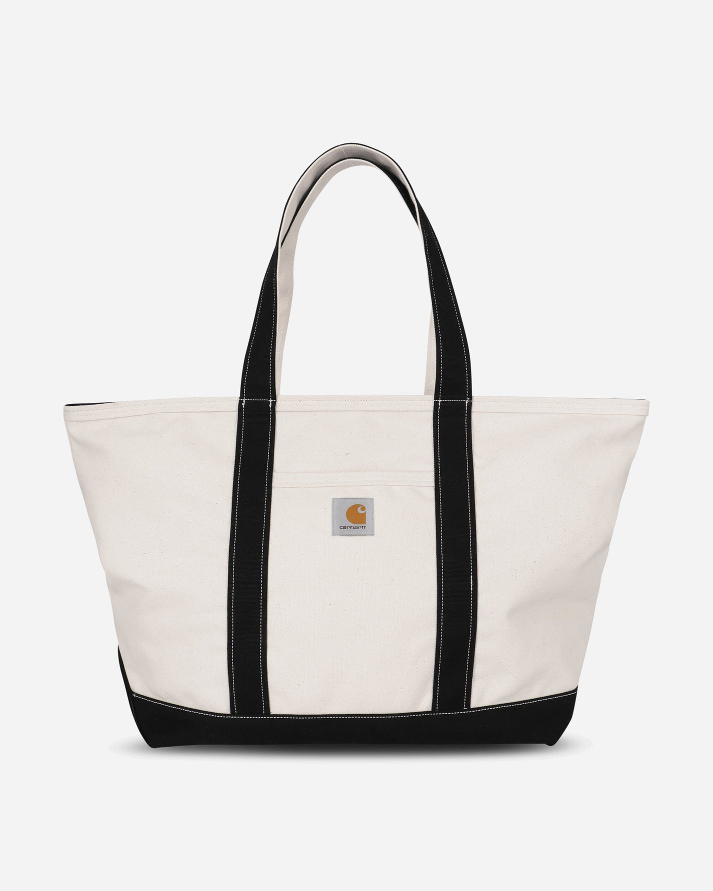 Carhartt WIP Canvas Beach Tote Natural/Black Bags and Backpacks Tote Bags I036926 1K6XX