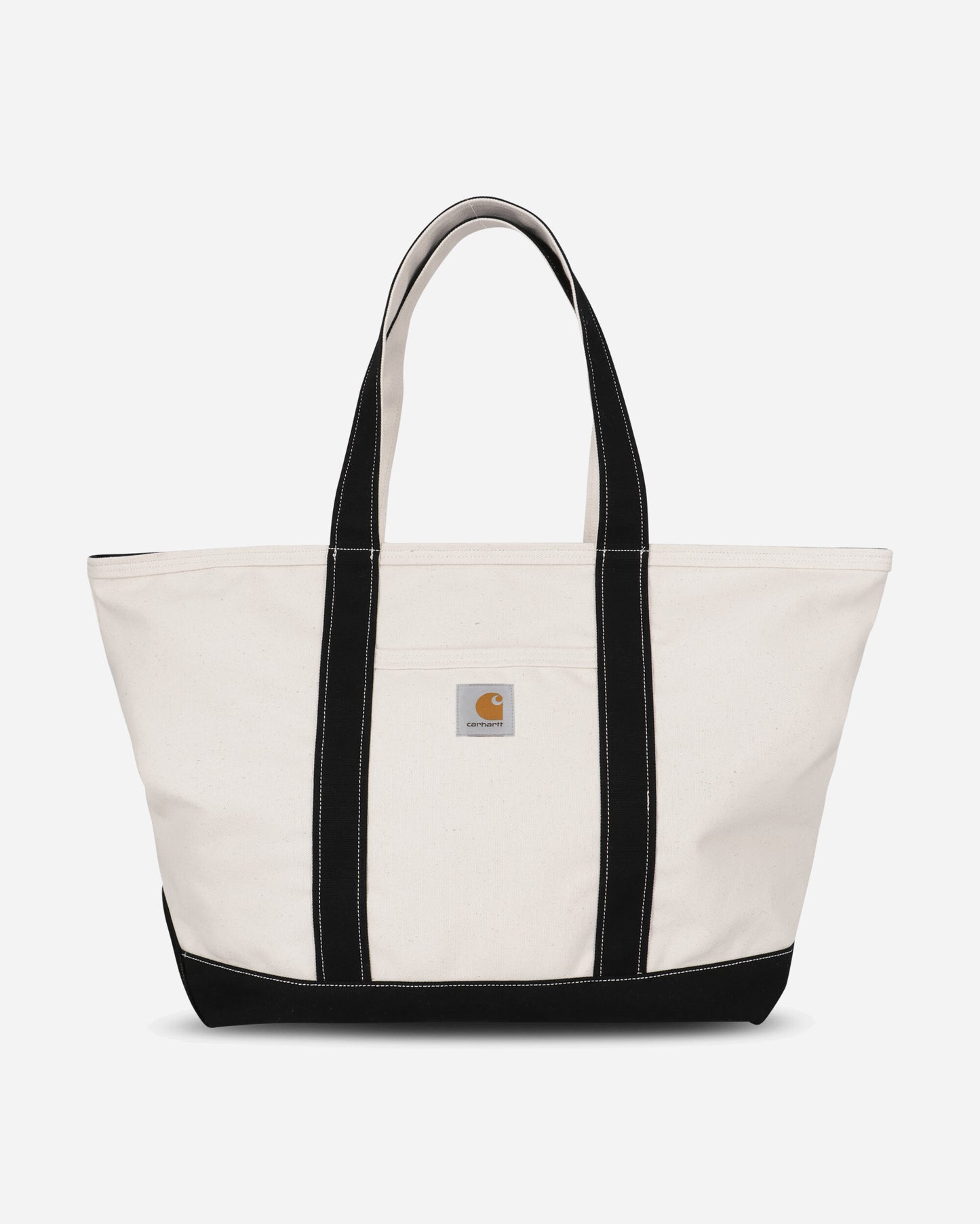 Carhartt WIP Canvas Beach Tote Natural/Black Bags and Backpacks Tote Bags I036926 1K6XX