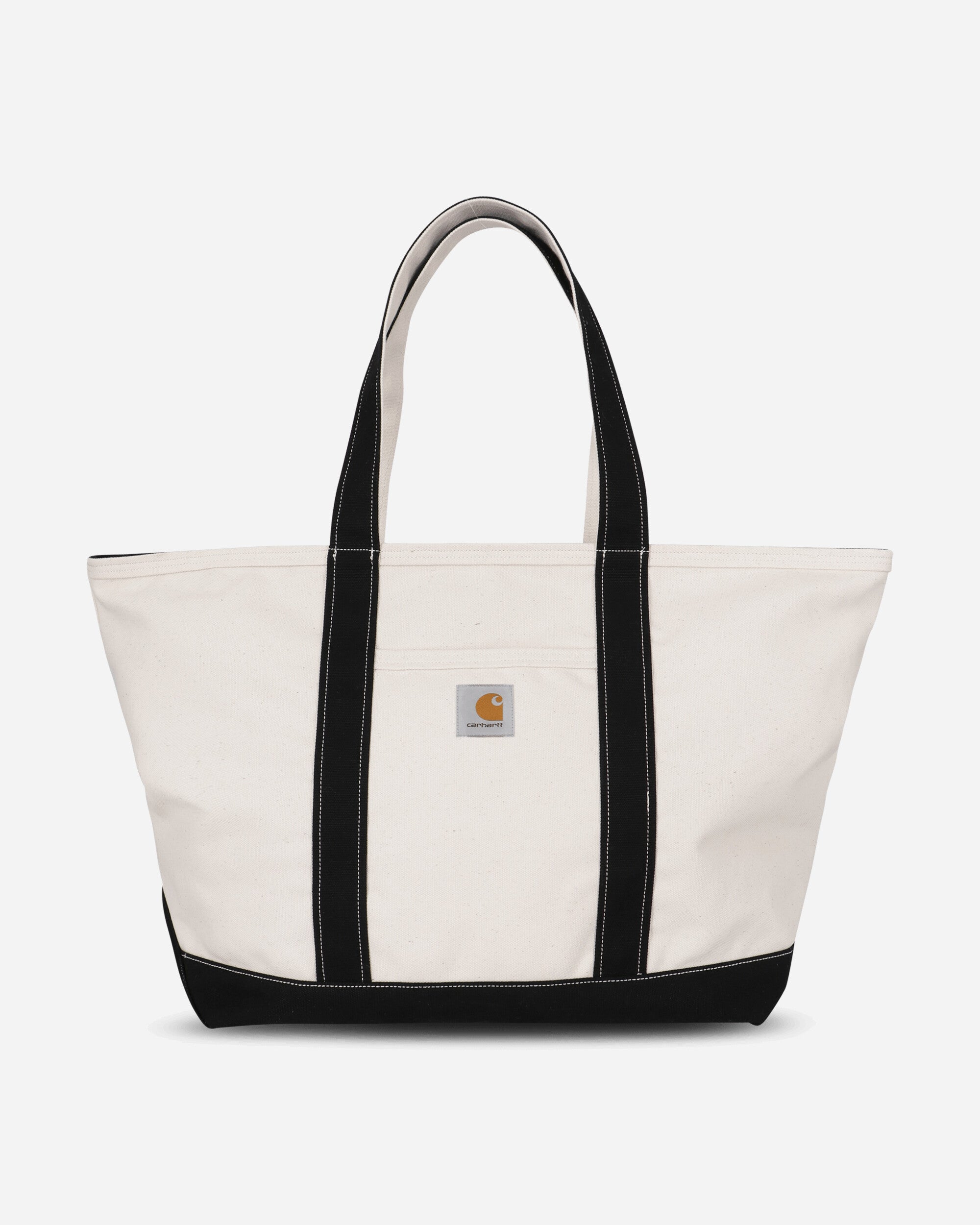 Carhartt WIP Canvas Beach Tote Natural/Black Bags and Backpacks Tote Bags I036926 1K6XX