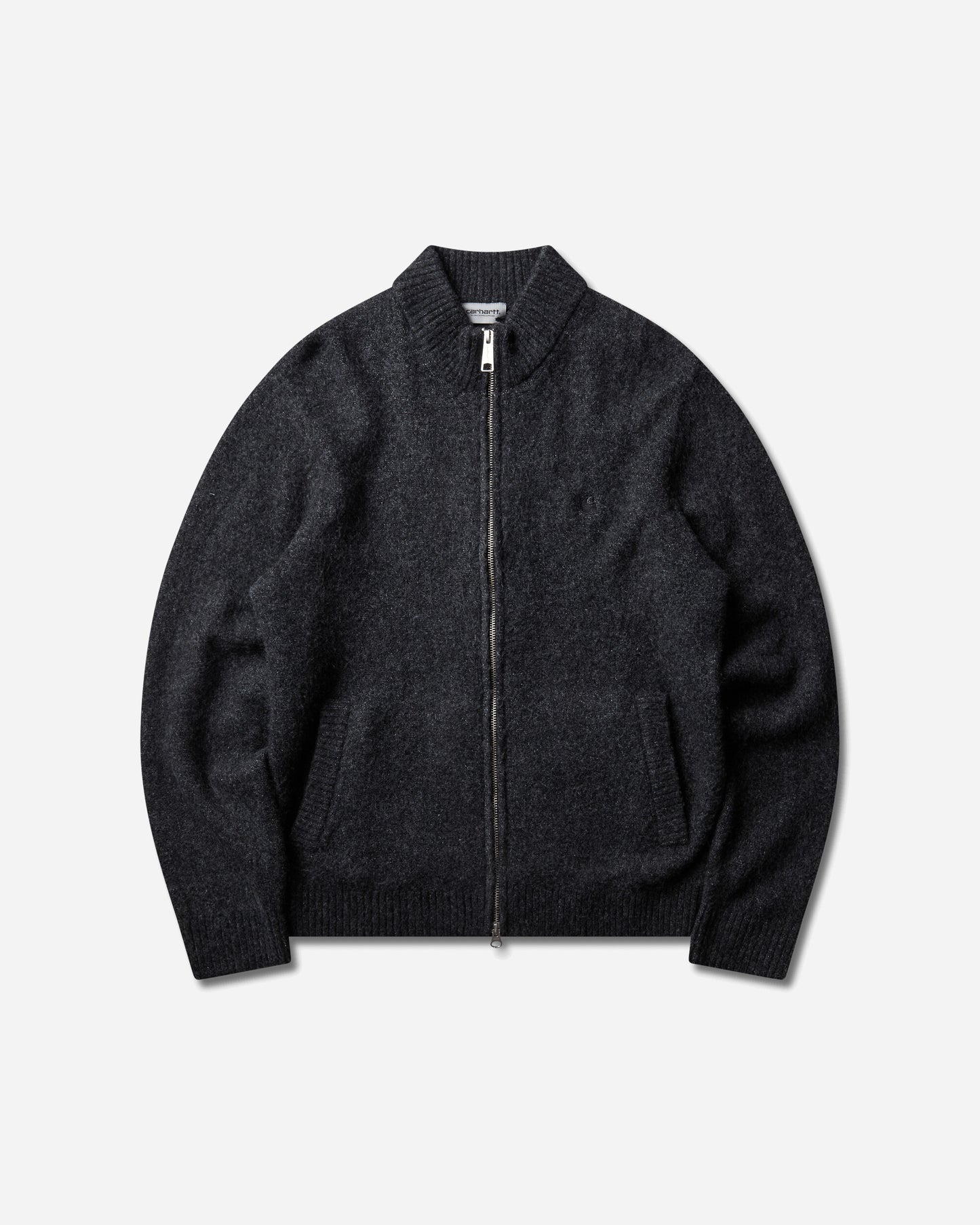 Carhartt WIP Curtis Sweater Jacket Tangled Black Knitwears Cardigans I037033 3Z8XX