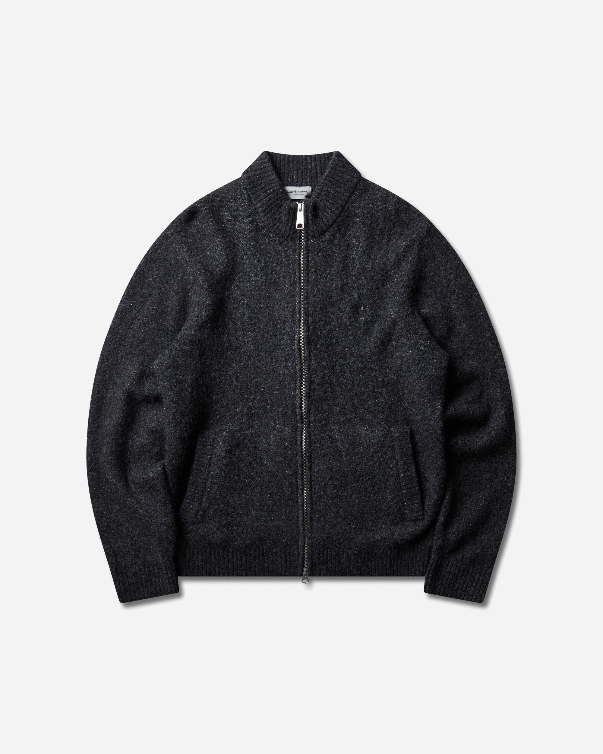 Carhartt WIP Curtis Sweater Jacket Tangled Black Knitwears Cardigans I037033 3Z8XX