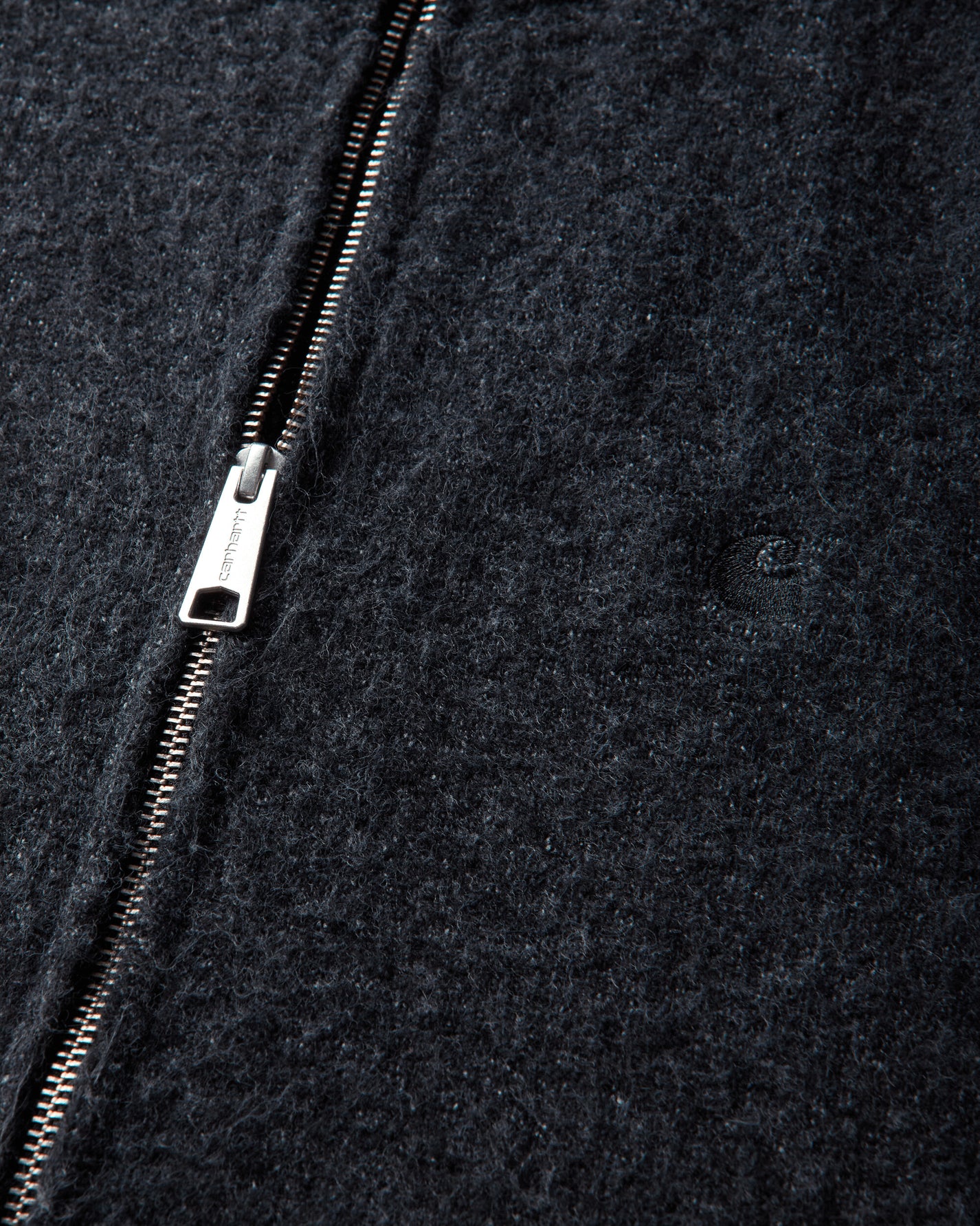 Carhartt WIP Curtis Sweater Jacket Tangled Black Knitwears Cardigans I037033 3Z8XX