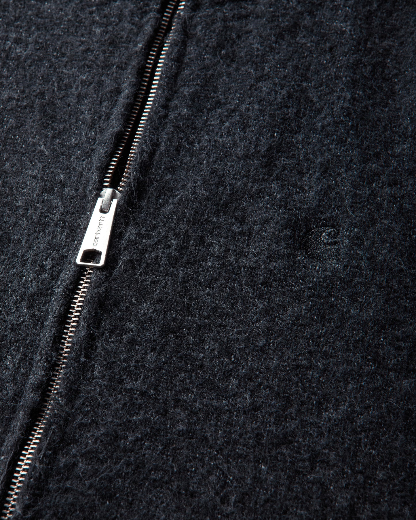 Carhartt WIP Curtis Sweater Jacket Tangled Black Knitwears Cardigans I037033 3Z8XX