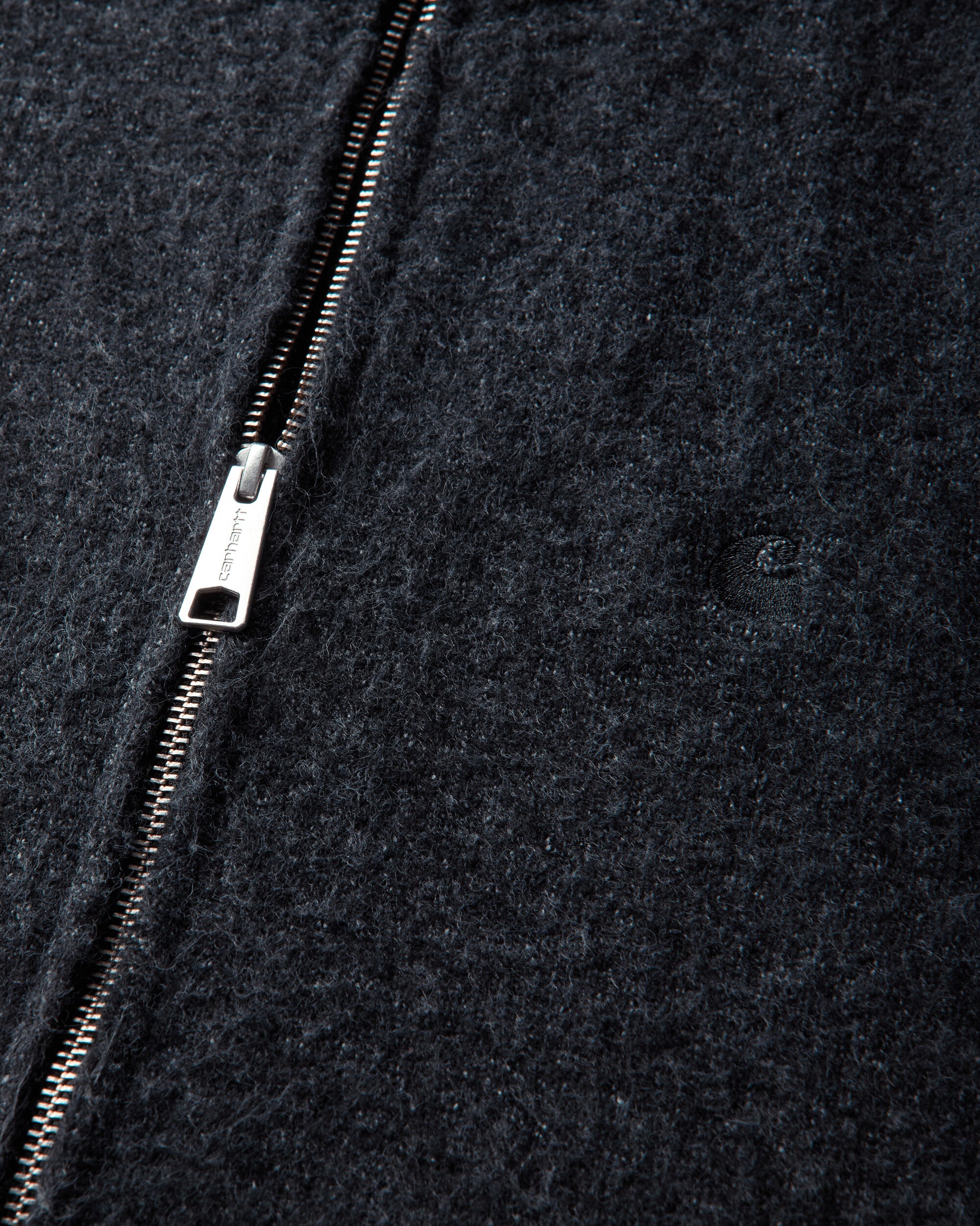 Carhartt WIP Curtis Sweater Jacket Tangled Black Knitwears Cardigans I037033 3Z8XX