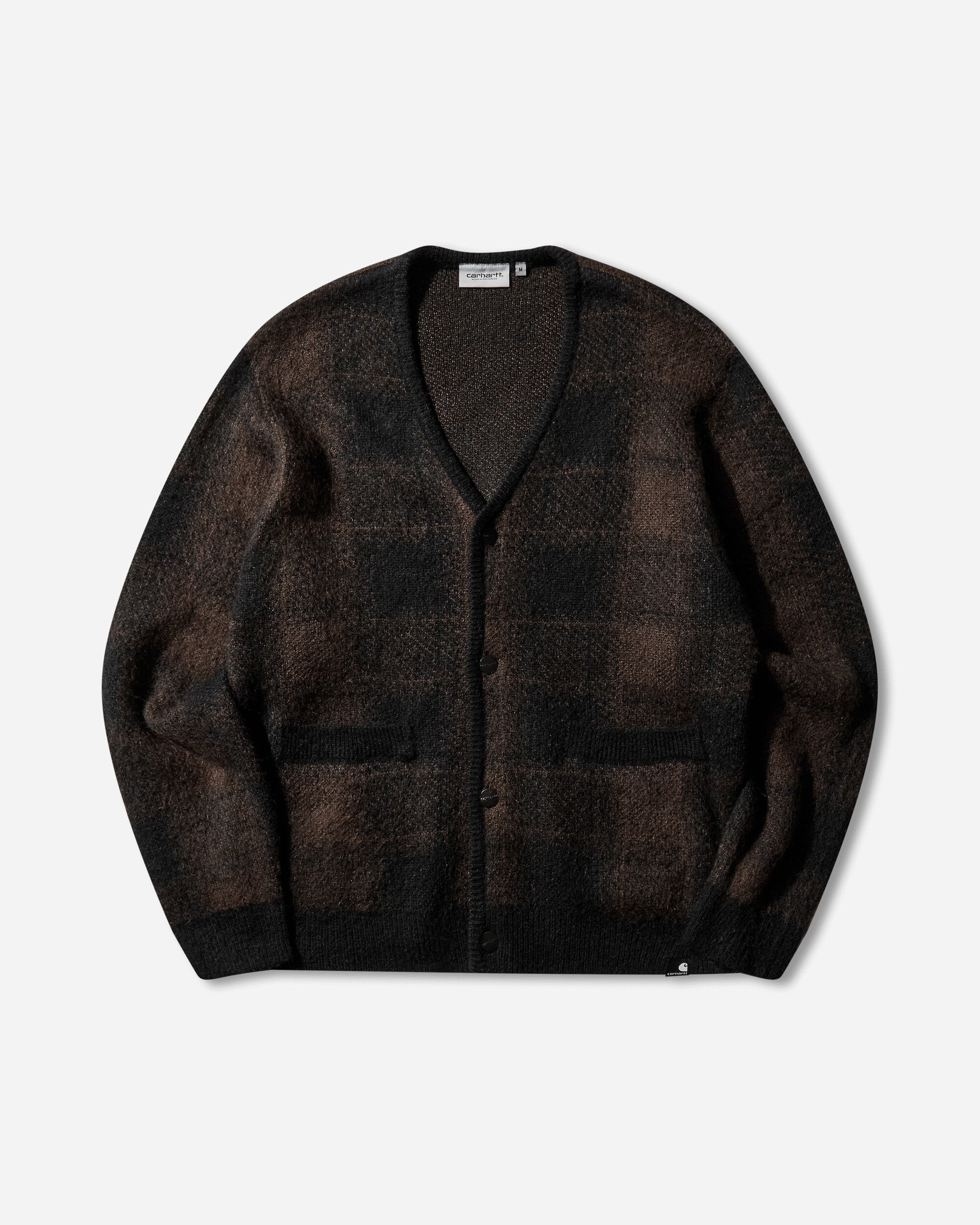 Carhartt WIP Everson Cardigan Everson Jacquard/Black/Palisan Knitwears Cardigans I035978 3PHXX