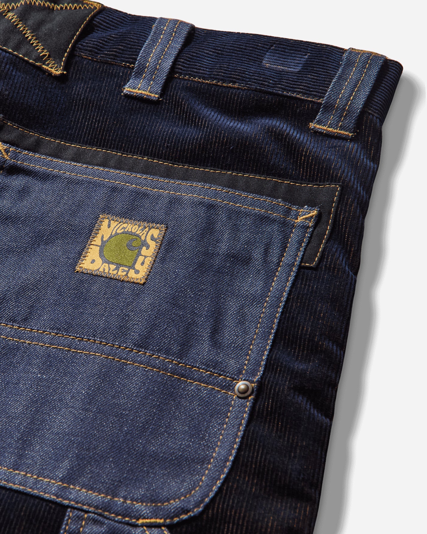 Carhartt WIP Nicholas Daley Og Double Knee Pant ND Dark Navy/Mustard Pants Cargo I034882 2TXXX