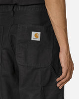 Carhartt WIP Walter Double Knee Pant Black Rinsed Pants Casual I033580 8902