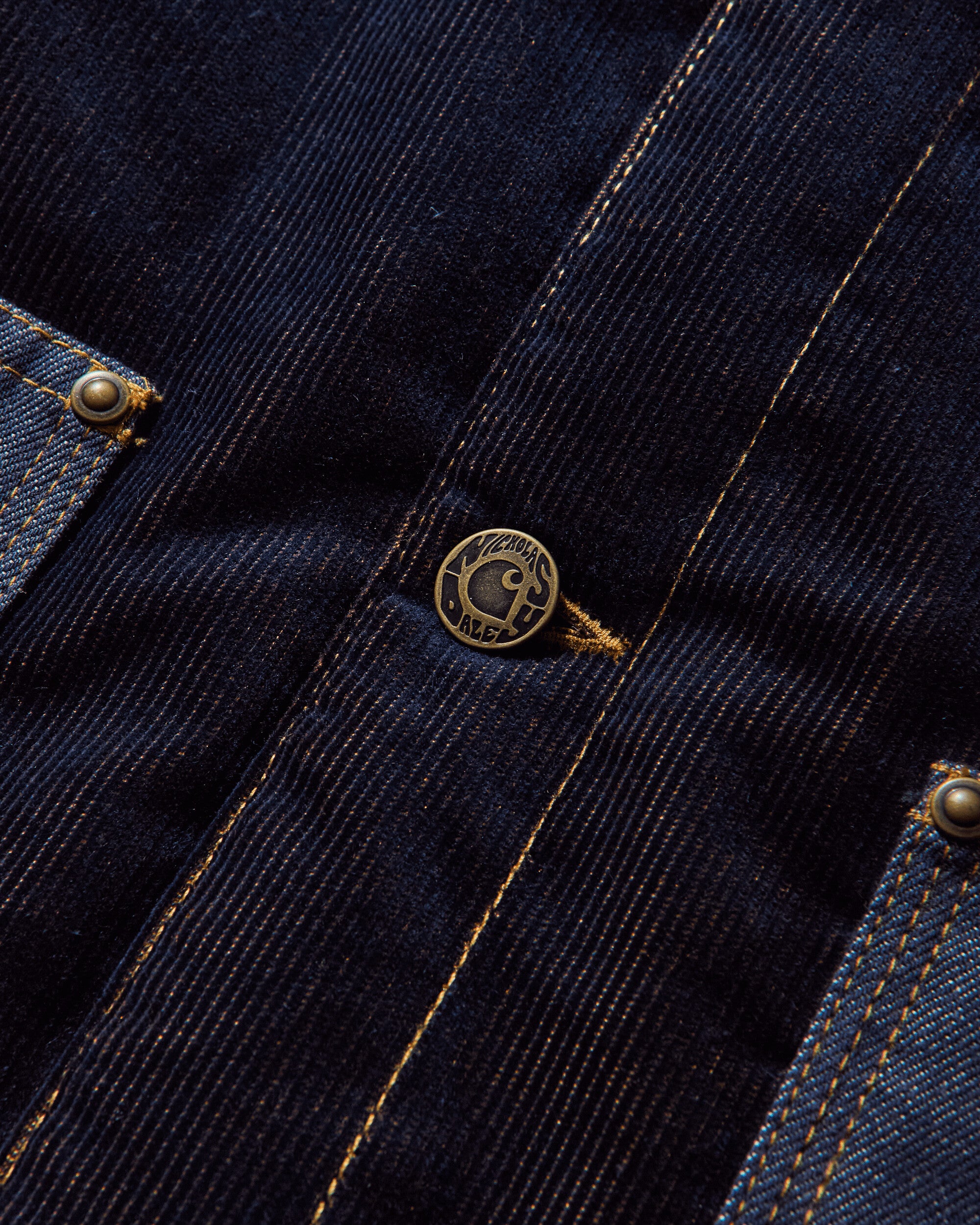 Carhartt WIP Nicholas Daley Og Chore Coat ND Dark Navy/Mustard Coats and Jackets Coats I035241 2TXXX