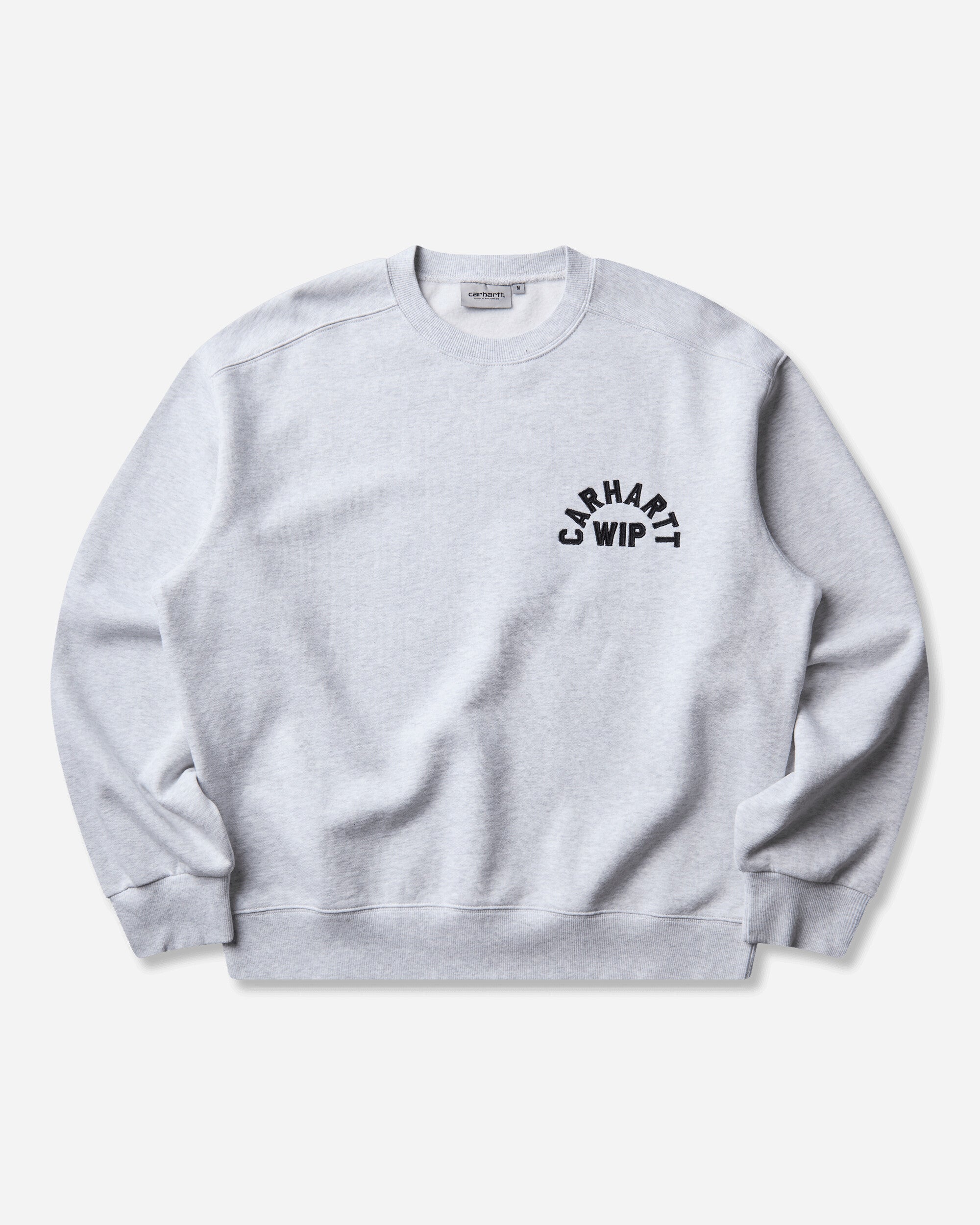 Carhartt WIP Arch Script Sweat Ash Heather/Dark Navy Sweatshirts Crewneck I037266 11T06