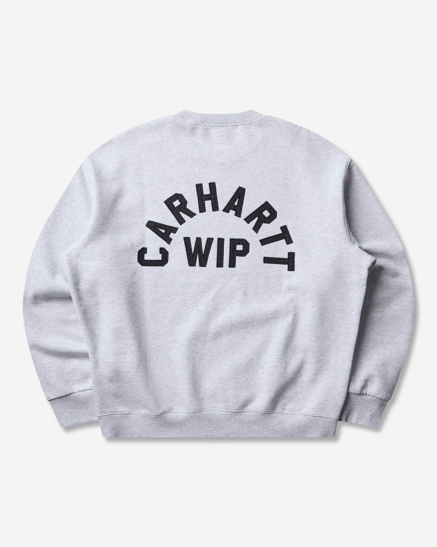 Carhartt WIP Arch Script Sweat Ash Heather/Dark Navy Sweatshirts Crewneck I037266 11T06