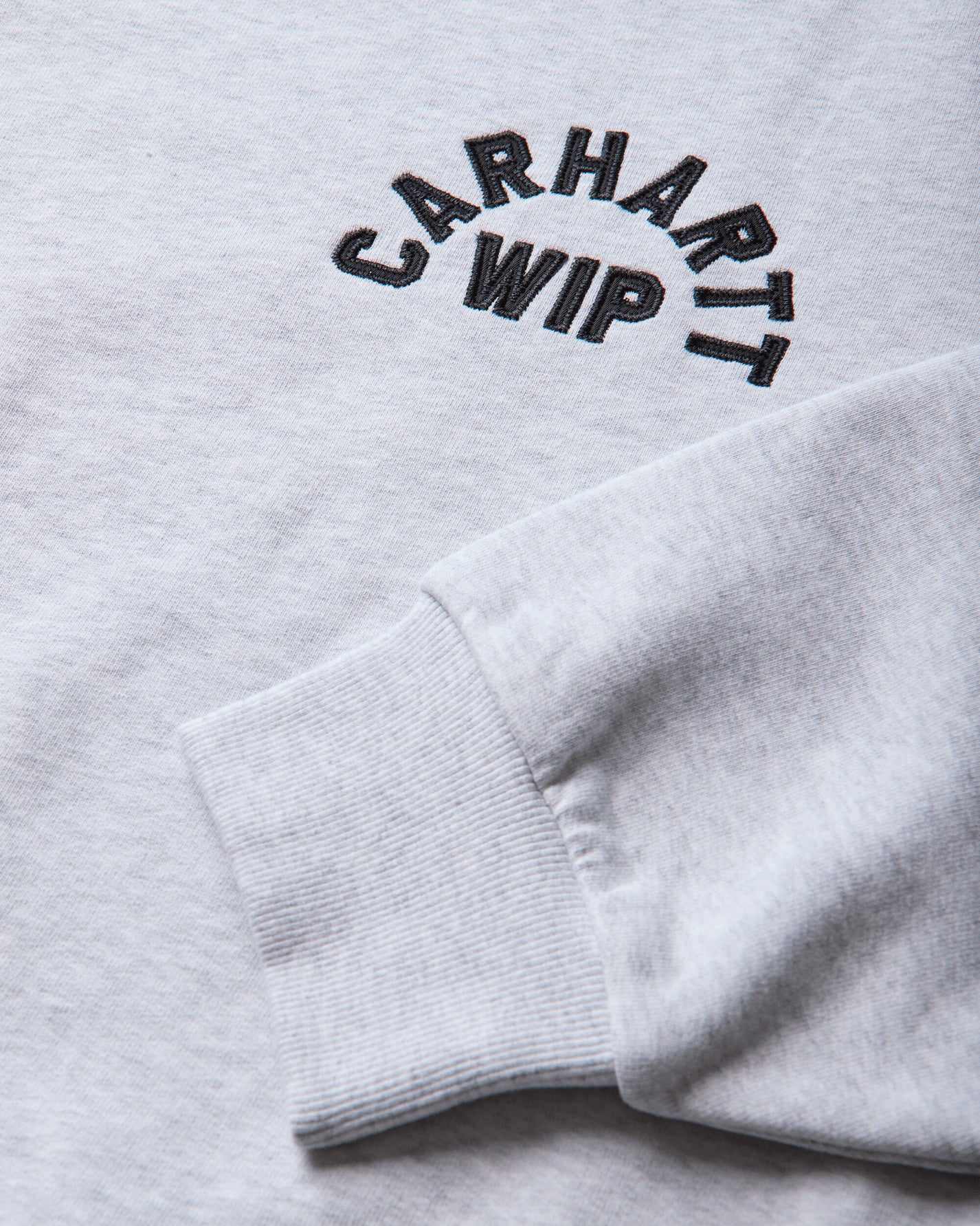 Carhartt WIP Arch Script Sweat Ash Heather/Dark Navy Sweatshirts Crewneck I037266 11T06