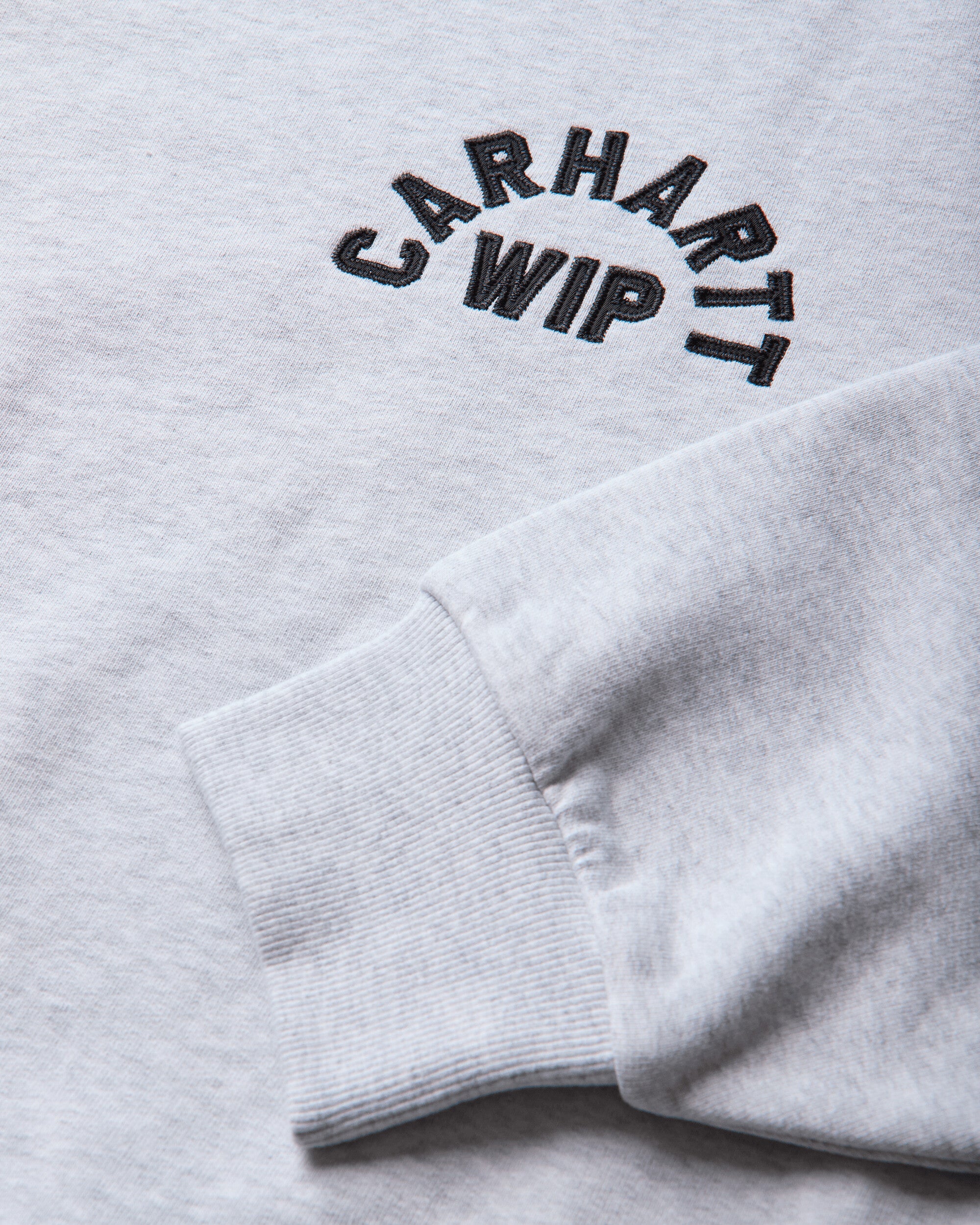 Carhartt WIP Arch Script Sweat Ash Heather/Dark Navy Sweatshirts Crewneck I037266 11T06