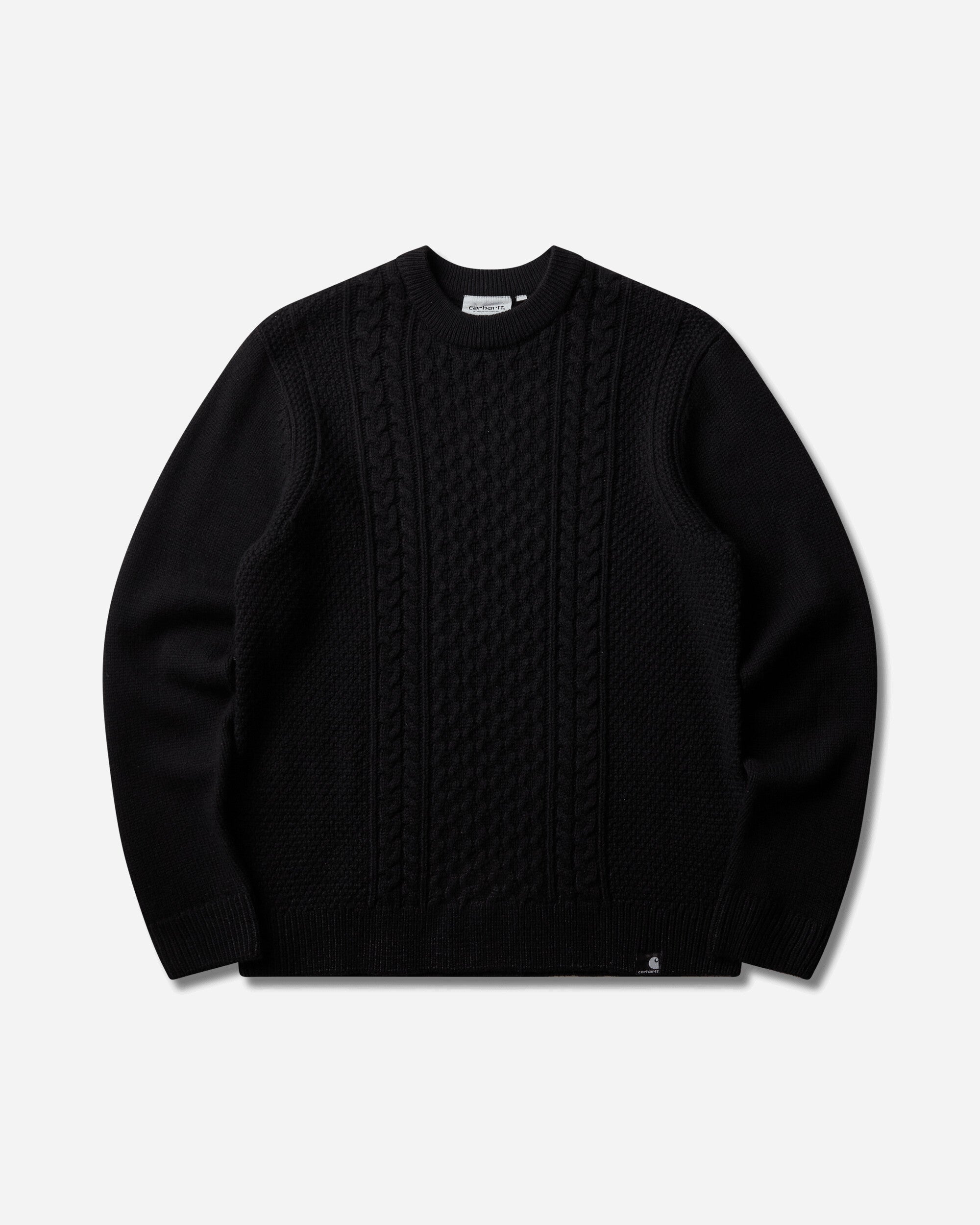 Carhartt WIP Caster Knit Sweater Black Sweatshirts Crewneck I037034 89XX