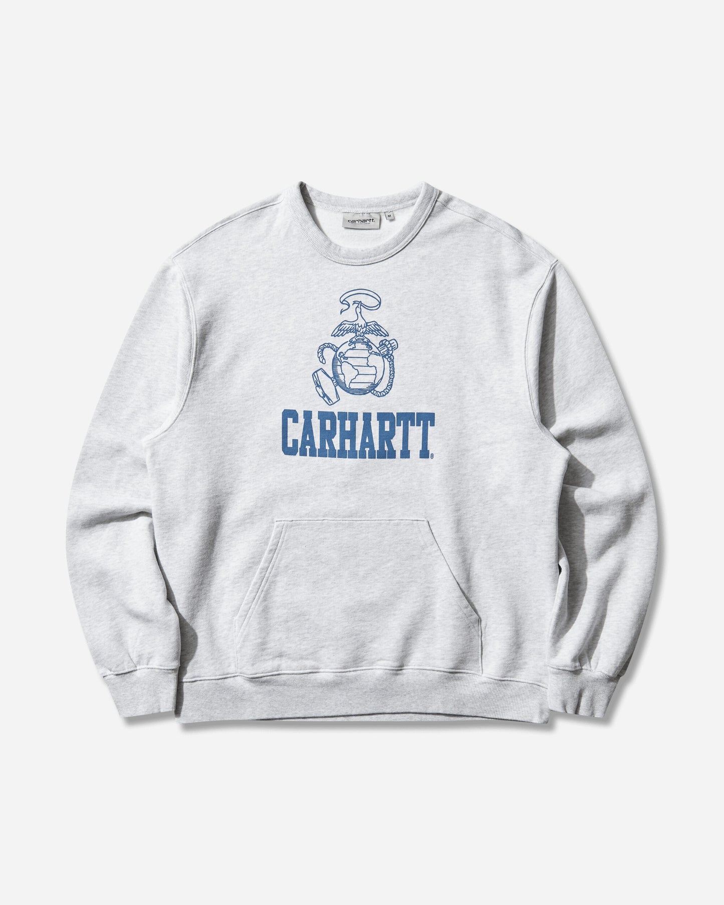 Carhartt WIP Pond Corps Sweat Ash Heather Sweatshirts Crewneck I036371 482XX