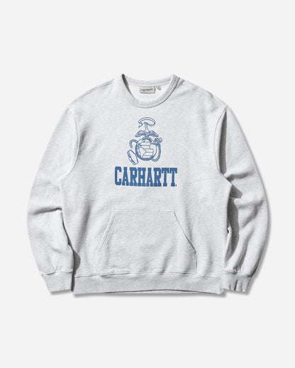 Carhartt WIP Pond Corps Sweat Ash Heather Sweatshirts Crewneck I036371 482XX