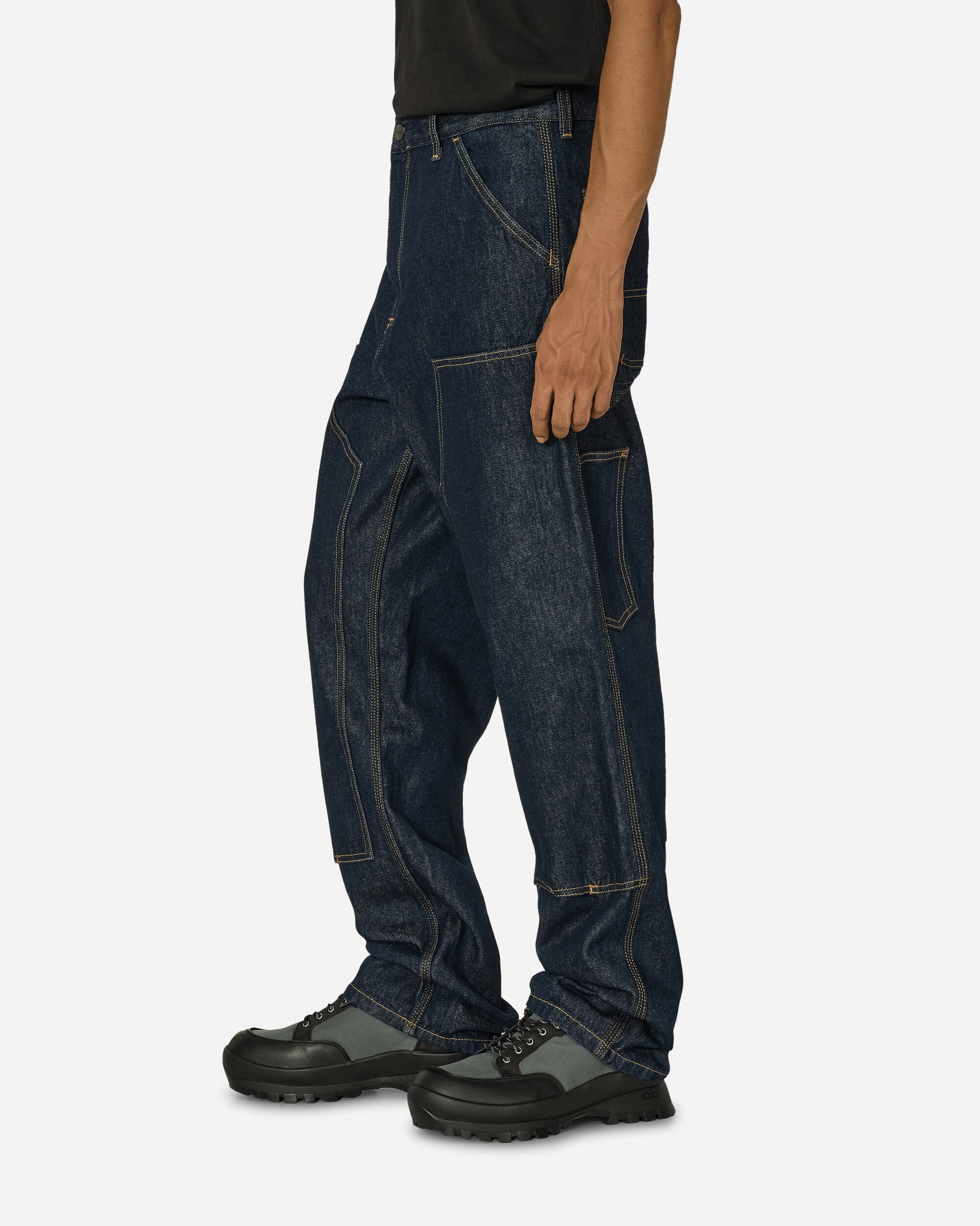 Carhartt WIP Double Knee Pant Blue Rinsed Pants Denim I032699 0102