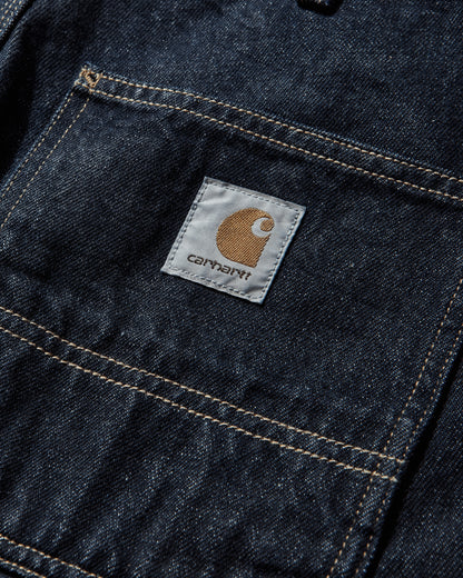 Carhartt WIP Single Knee Short Blue Shorts Denim Short I032026 0102