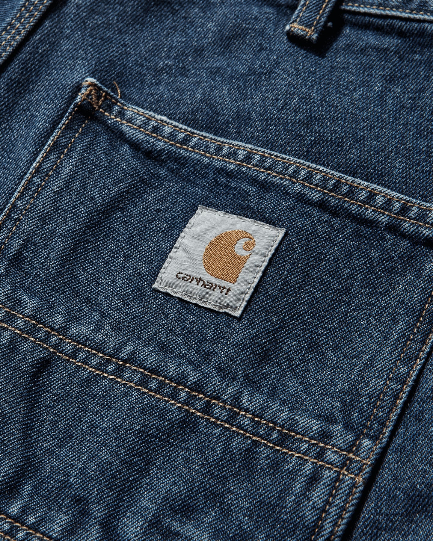 Carhartt WIP Single Knee Short Blue Shorts Denim Short I032026 0106