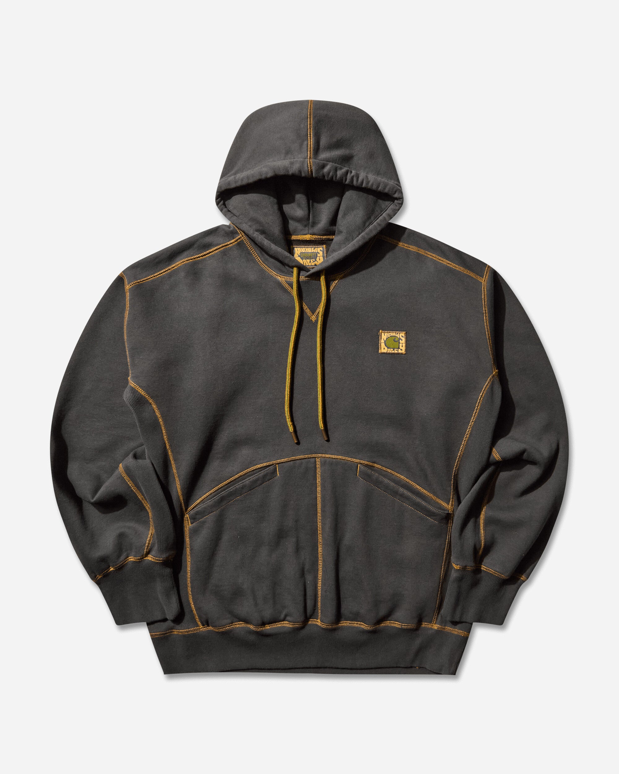 Carhartt WIP Nicholas Daley Hoodie ND Black Sand/ND Golden Sweatshirts Hoodies I035064 2YW06