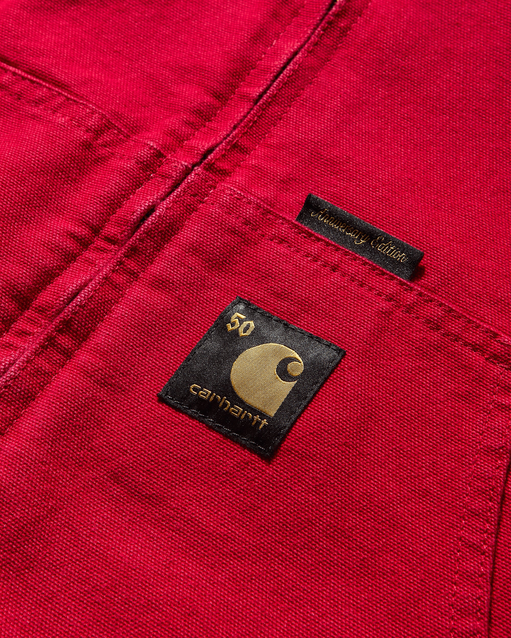 Carhartt WIP 50 Years Anniversary Og Active Jacket Canvas Black/USA Red Coats and Jackets Jackets I036412 3GJ02