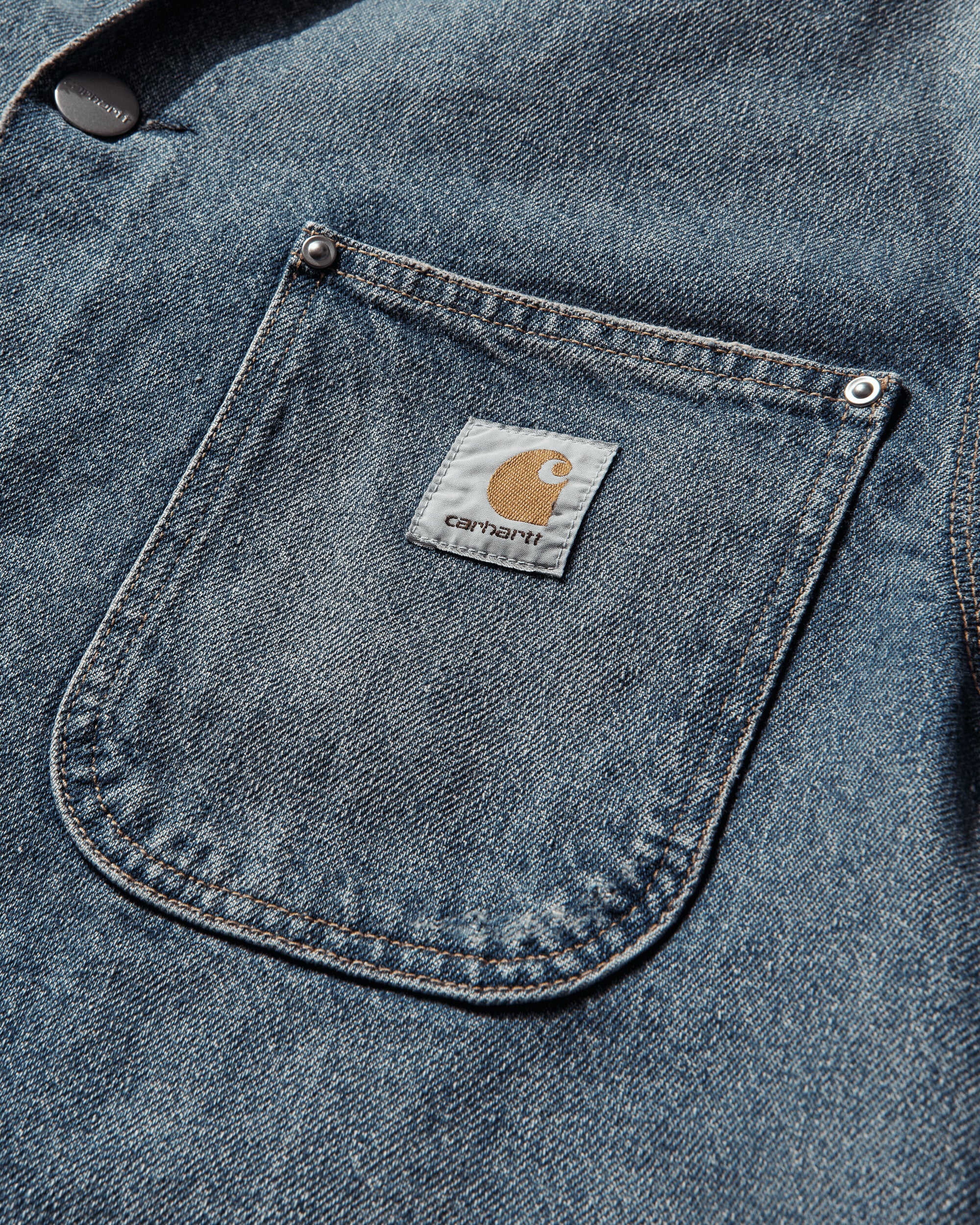 Carhartt WIP Aden Chore Coat Blue Coats and Jackets Jackets I036256 01B7