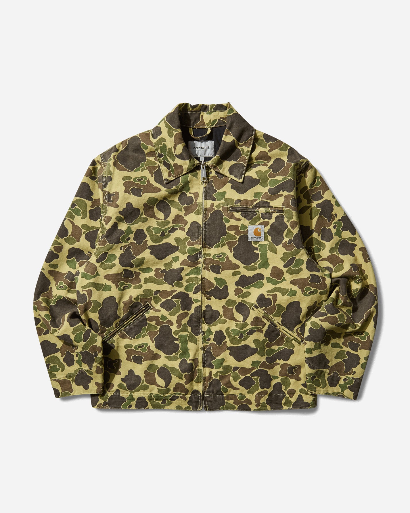 Carhartt WIP Duck Detroit Jacket Camo Duck/Green Coats and Jackets Jackets I034281 2EQ06