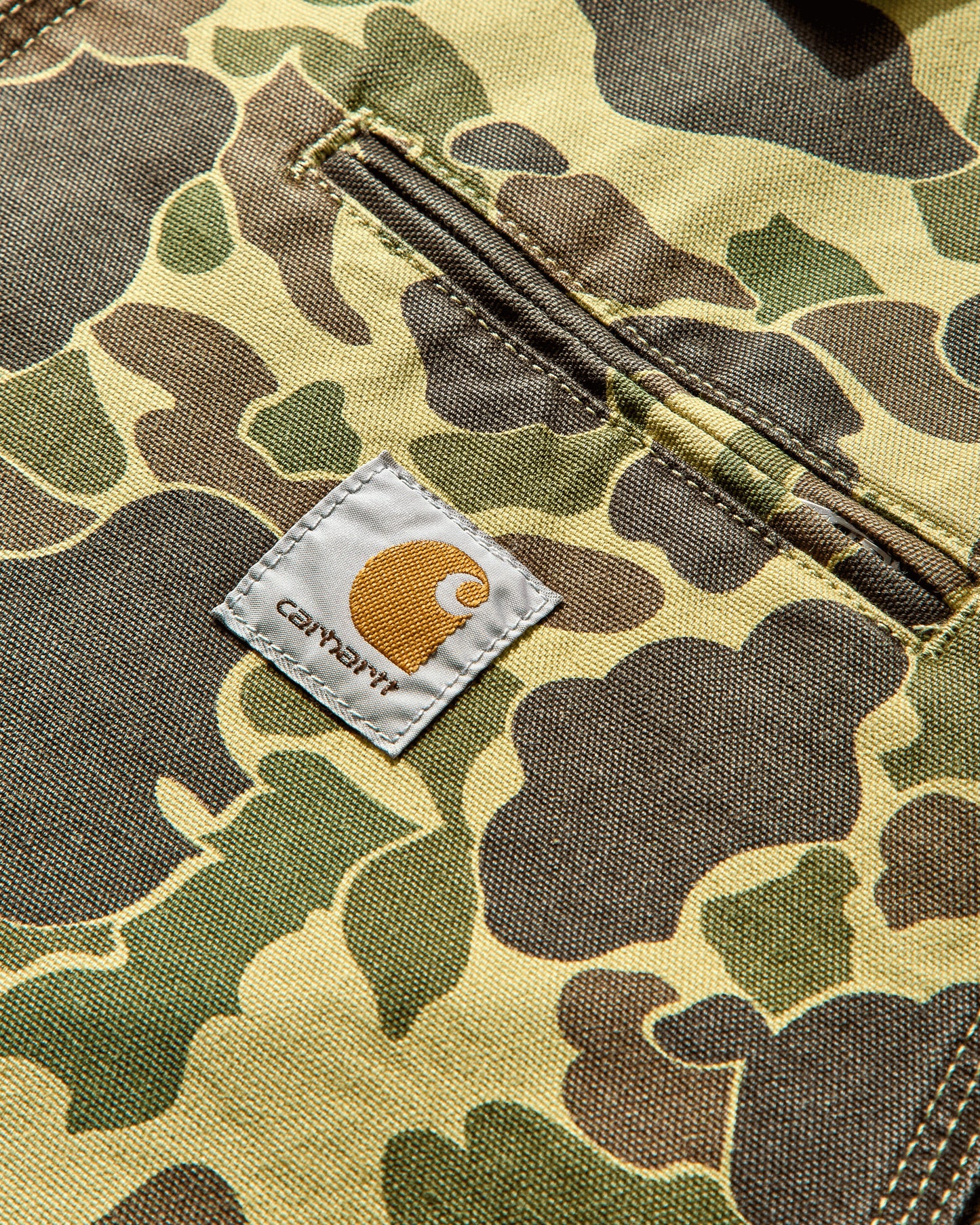 Carhartt WIP Duck Detroit Jacket Camo Duck/Green Coats and Jackets Jackets I034281 2EQ06