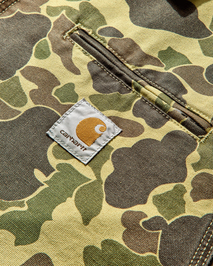 Carhartt WIP Duck Detroit Jacket Camo Duck/Green Coats and Jackets Jackets I034281 2EQ06