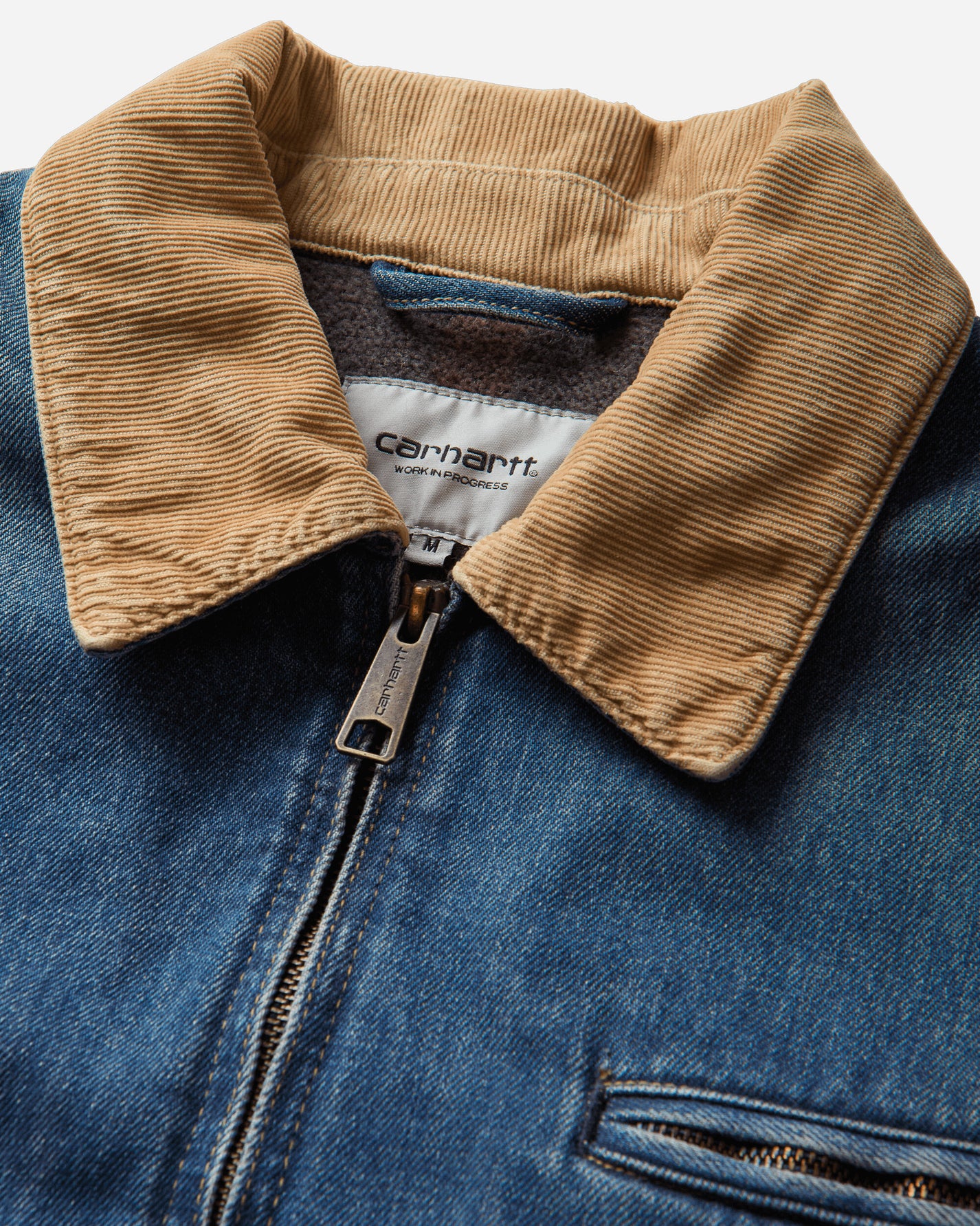 Carhartt WIP Og Detroit Jacket Blue/Dusty H Brown Coats and Jackets Jackets I037535 2XNEX