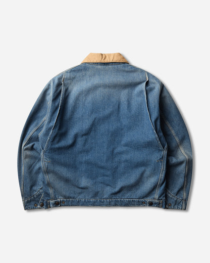 Carhartt WIP Og Detroit Jacket Blue/Dusty H Brown Coats and Jackets Jackets I037535 2XNEX