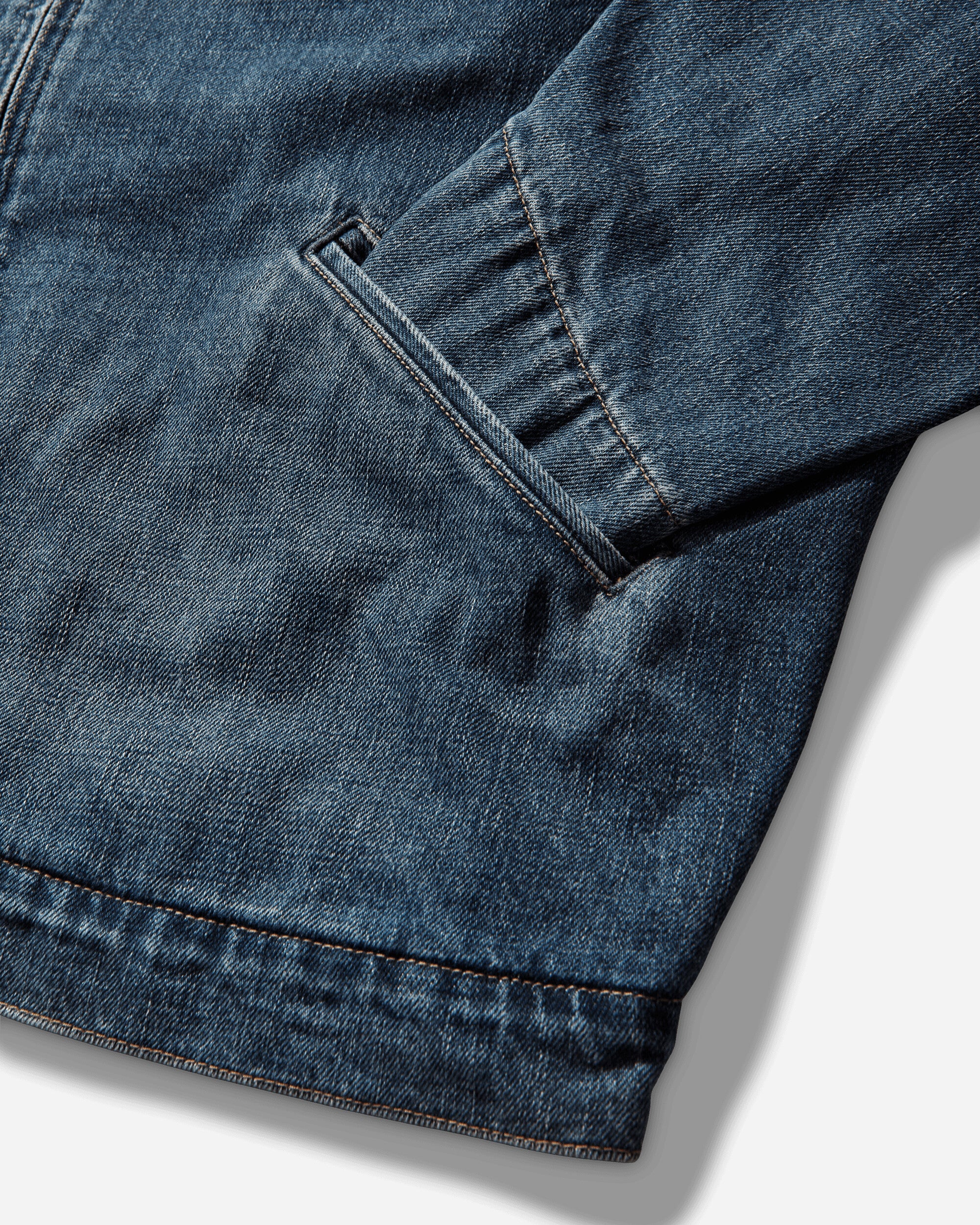 Carhartt WIP Og Detroit Jacket Blue/Dusty H Brown Coats and Jackets Jackets I036593 2XN4L