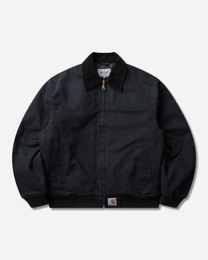 Carhartt WIP Og Santa Fe Jacket Black/Black Stone Coats and Jackets Jackets I037056 00E4O