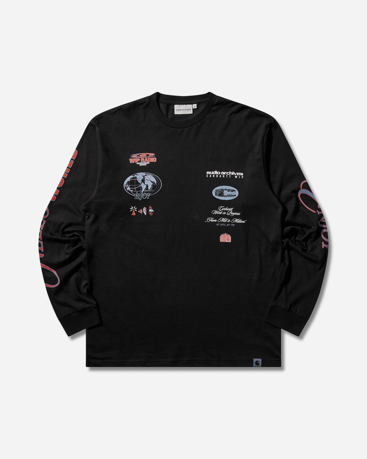 Carhartt WIP Audio Archives Wip Ls T Shirt Black T-Shirts Longsleeve I036684 89XX