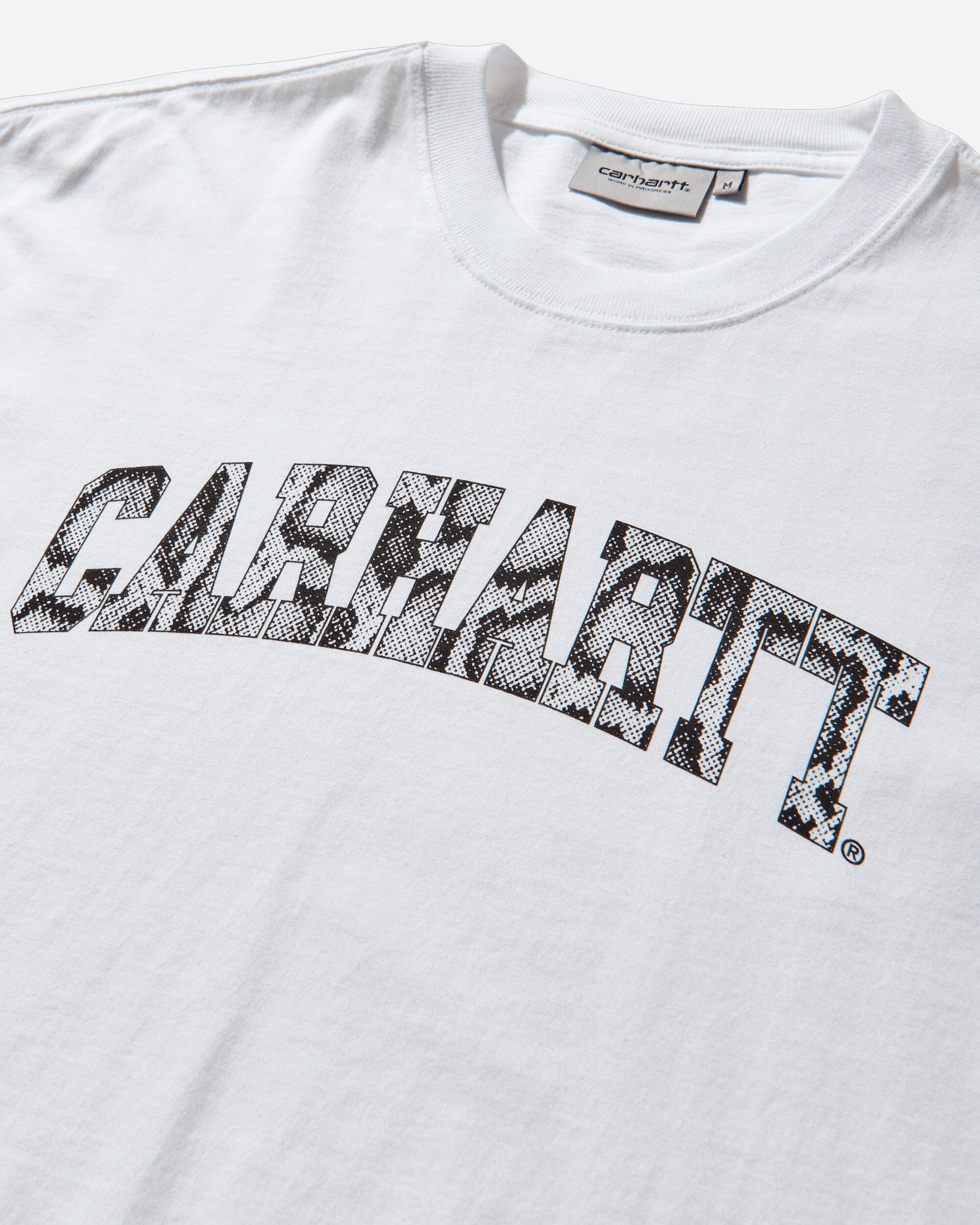 Carhartt WIP Ls Camo Snake T Shirt White T-Shirts Longsleeve I036387 0260